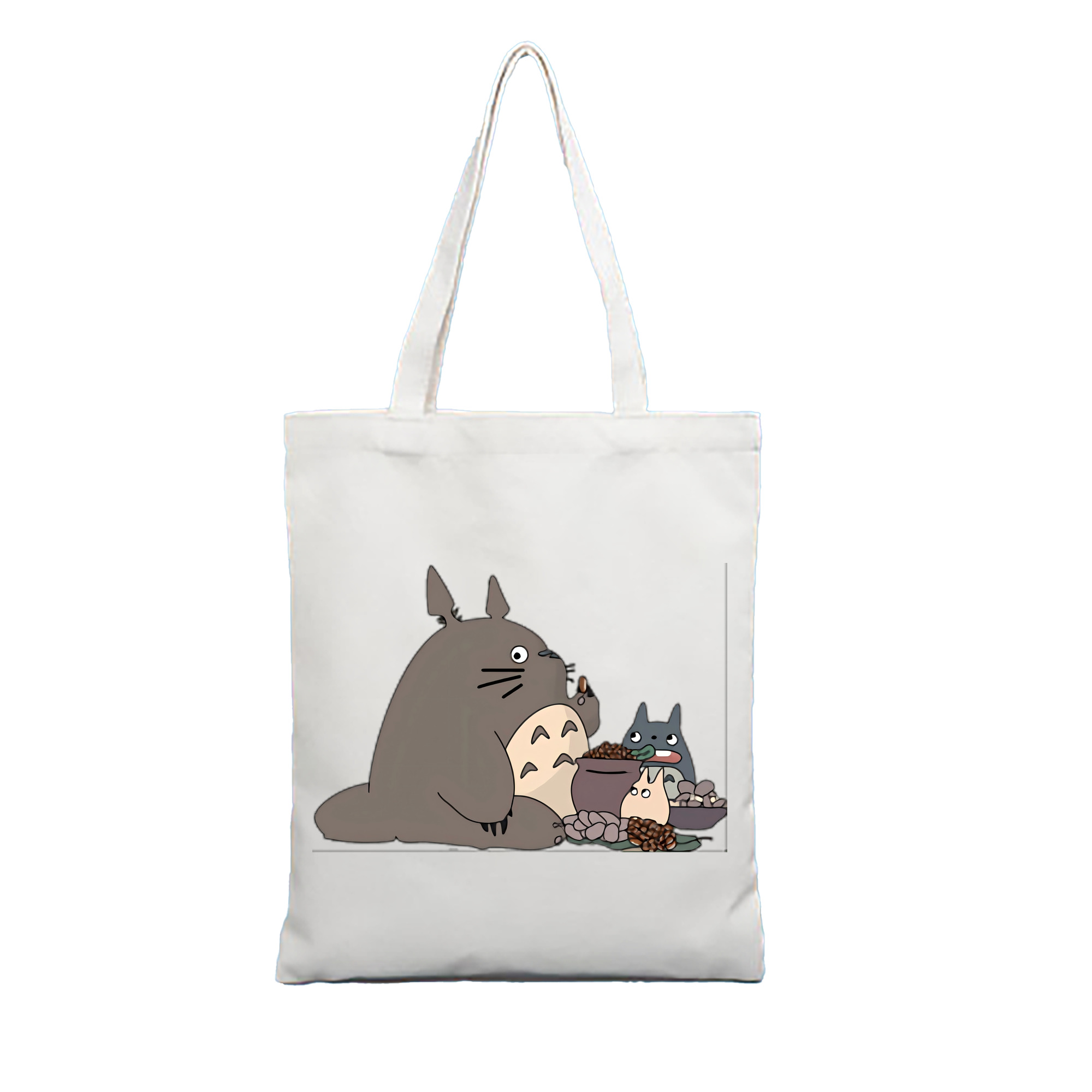 （画像用） となりのトトロ 草壁メイ 草壁サツキ My Neighbor Totoro Satsuki Kusakabe Mei Kusakabe 縦型キャンバス生地手提げバッグ　トートバッグ