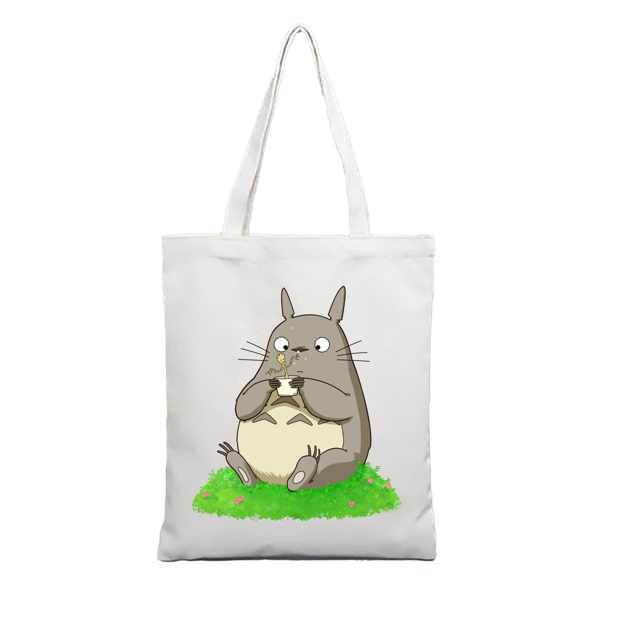 （画像用） となりのトトロ 草壁メイ 草壁サツキ My Neighbor Totoro Satsuki Kusakabe Mei Kusakabe 縦型キャンバス生地手提げバッグ　トートバッグ