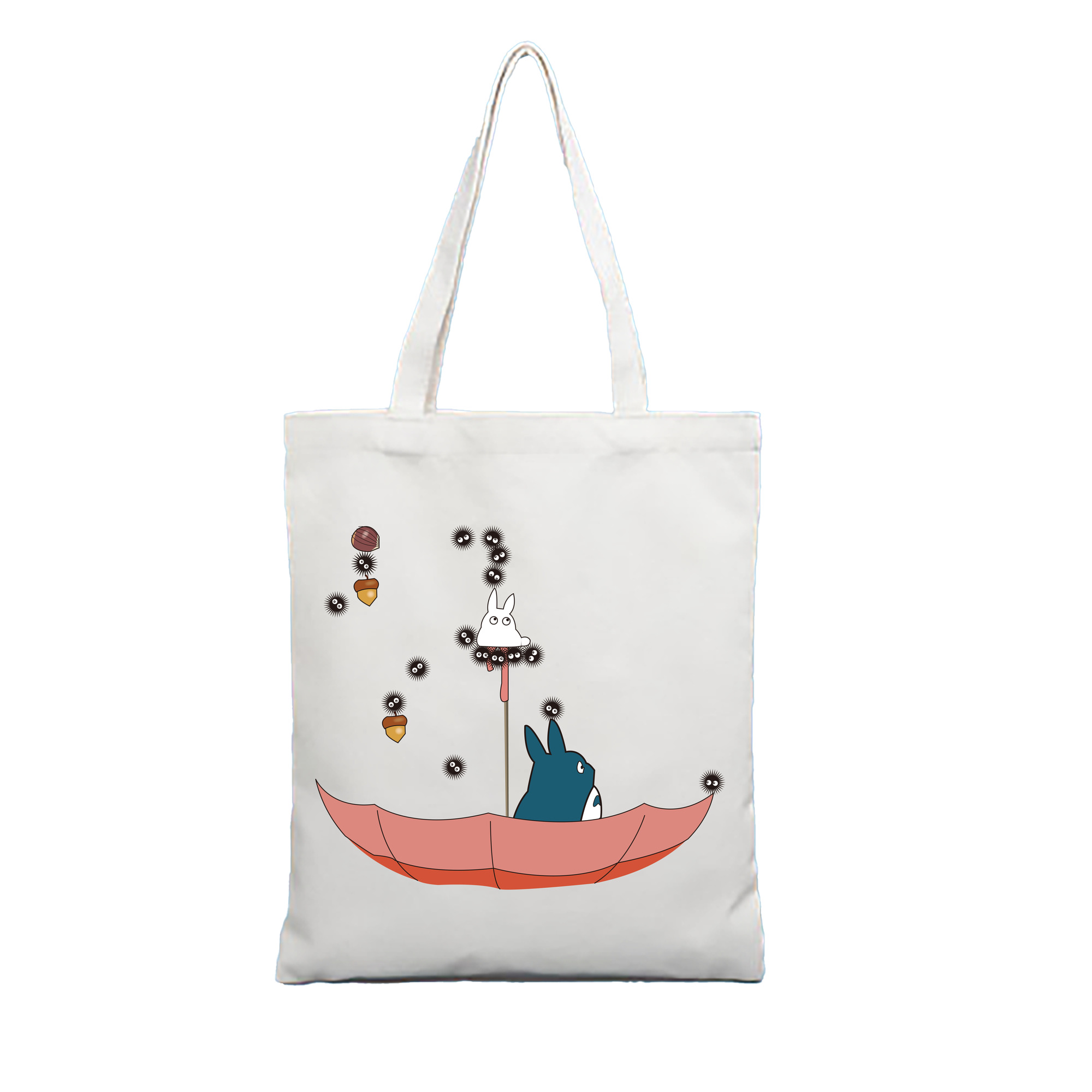 （画像用） となりのトトロ 草壁メイ 草壁サツキ My Neighbor Totoro Satsuki Kusakabe Mei Kusakabe 縦型キャンバス生地手提げバッグ　トートバッグ