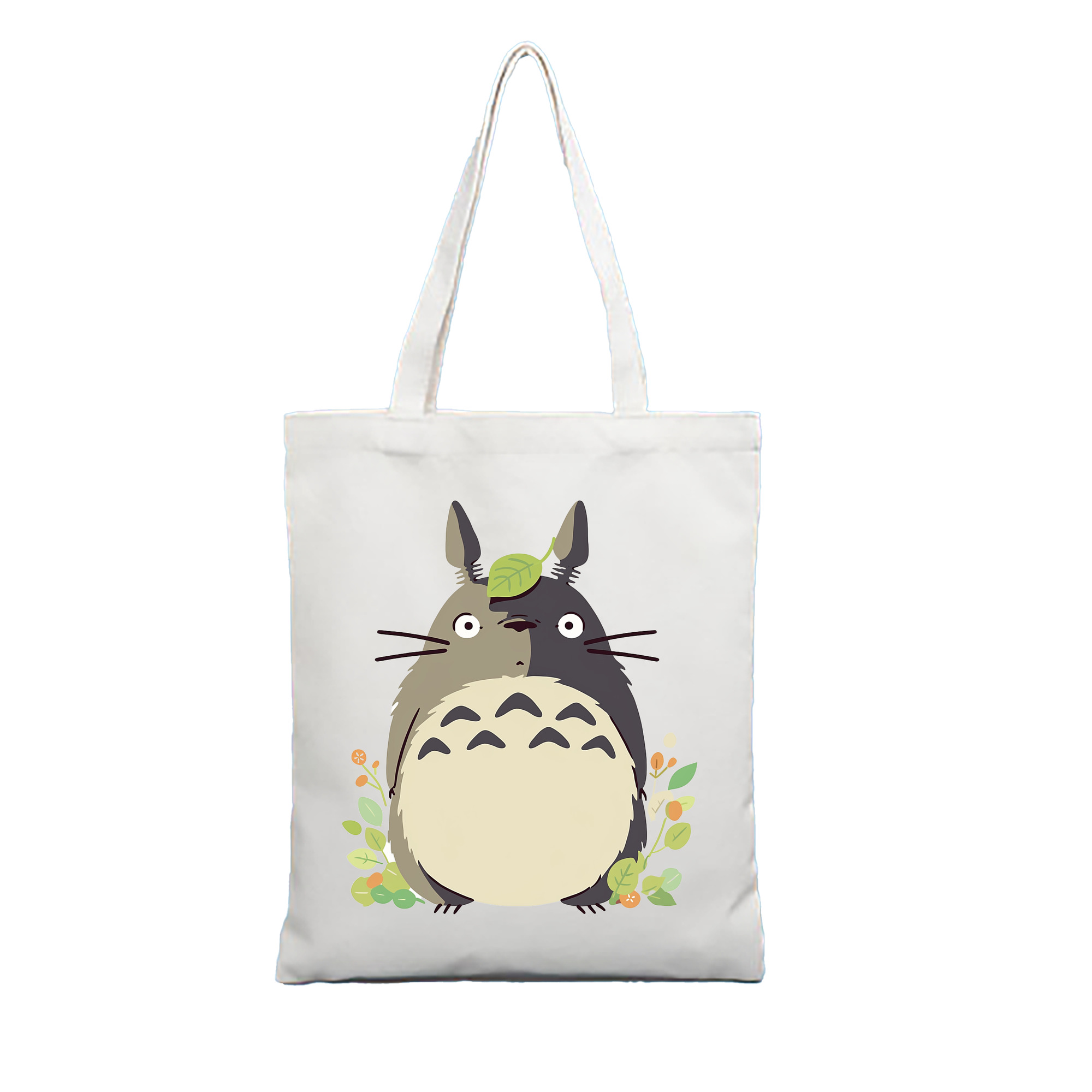 （画像用） となりのトトロ 草壁メイ 草壁サツキ My Neighbor Totoro Satsuki Kusakabe Mei Kusakabe 縦型キャンバス生地手提げバッグ　トートバッグ