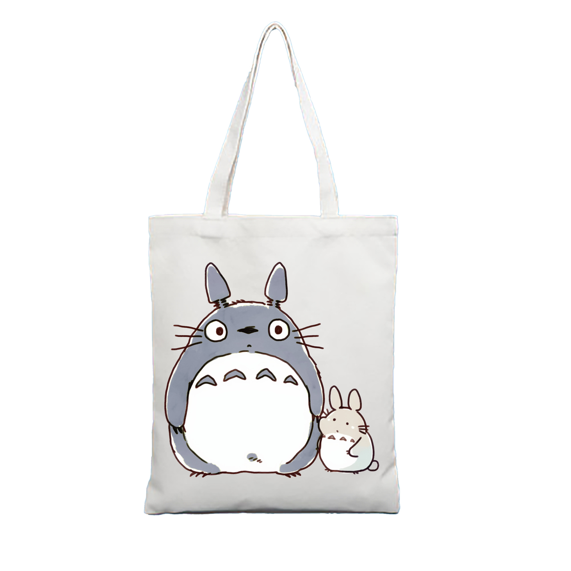 （画像用） となりのトトロ 草壁メイ 草壁サツキ My Neighbor Totoro Satsuki Kusakabe Mei Kusakabe 縦型キャンバス生地手提げバッグ　トートバッグ