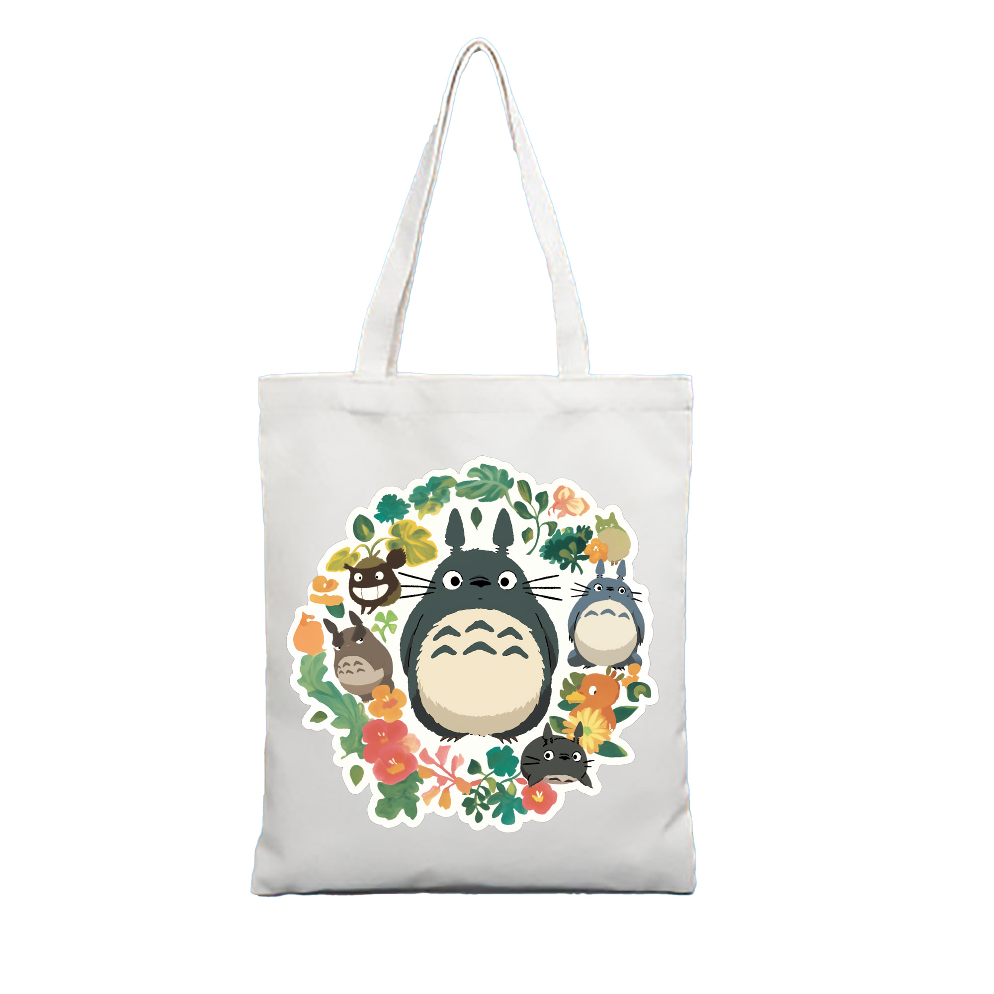 （画像用） となりのトトロ 草壁メイ 草壁サツキ My Neighbor Totoro Satsuki Kusakabe Mei Kusakabe 縦型キャンバス生地手提げバッグ　トートバッグ