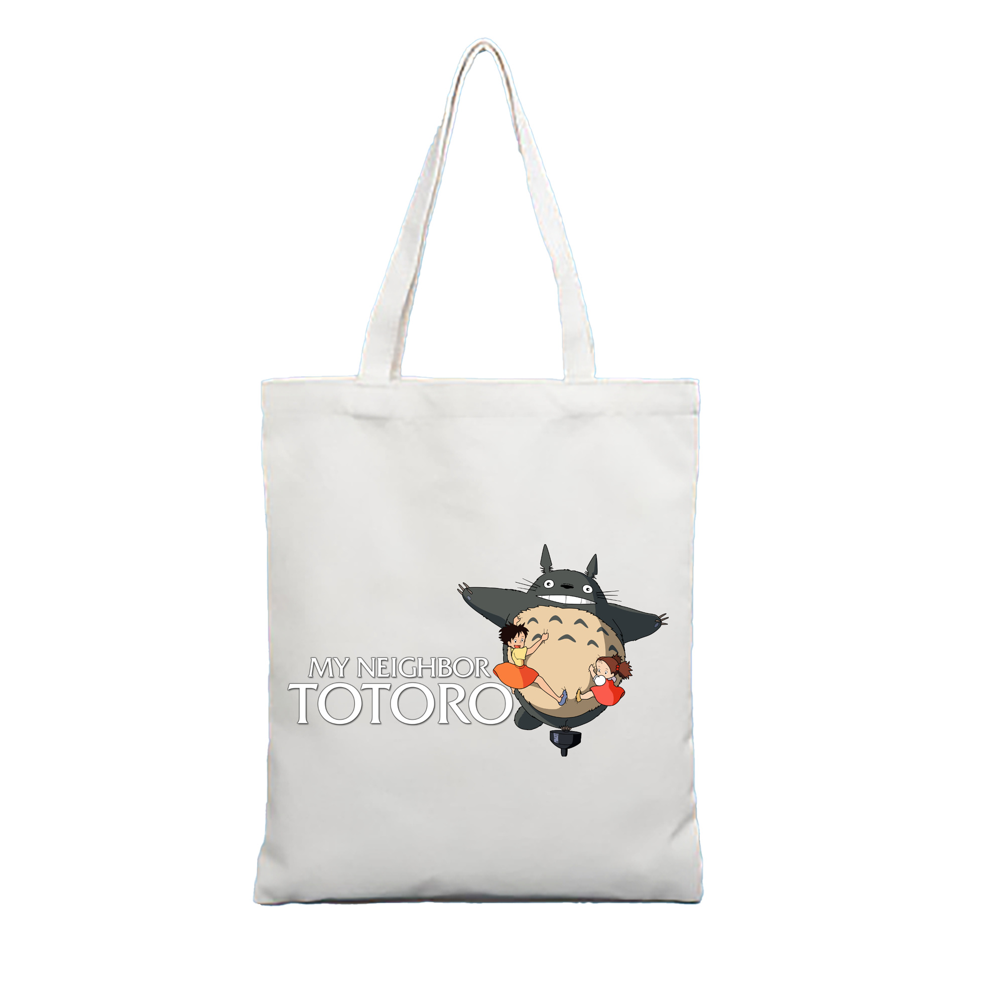 （画像用） となりのトトロ 草壁メイ 草壁サツキ My Neighbor Totoro Satsuki Kusakabe Mei Kusakabe 縦型キャンバス生地手提げバッグ　トートバッグ