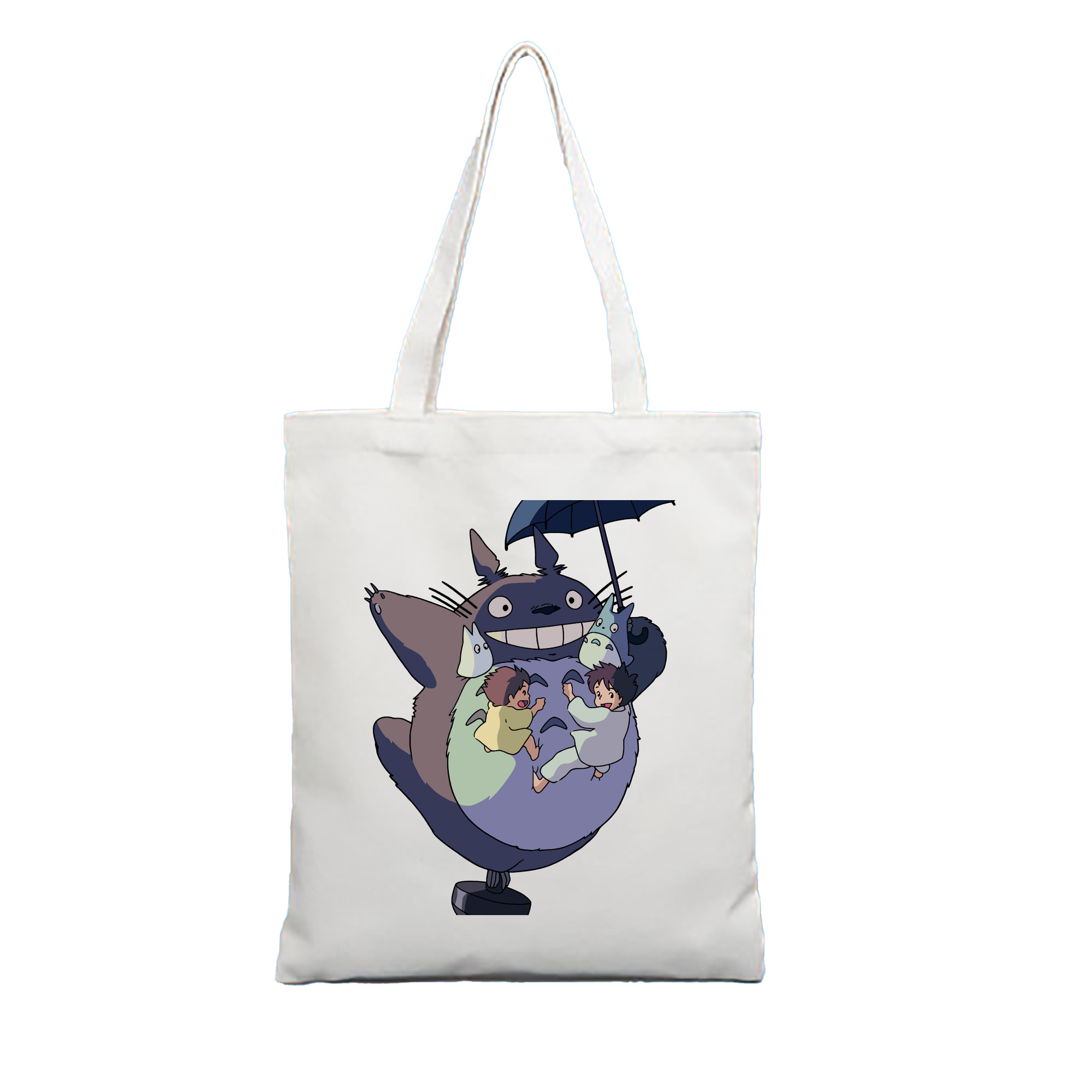 （画像用） となりのトトロ 草壁メイ 草壁サツキ My Neighbor Totoro Satsuki Kusakabe Mei Kusakabe 縦型キャンバス生地手提げバッグ　トートバッグ