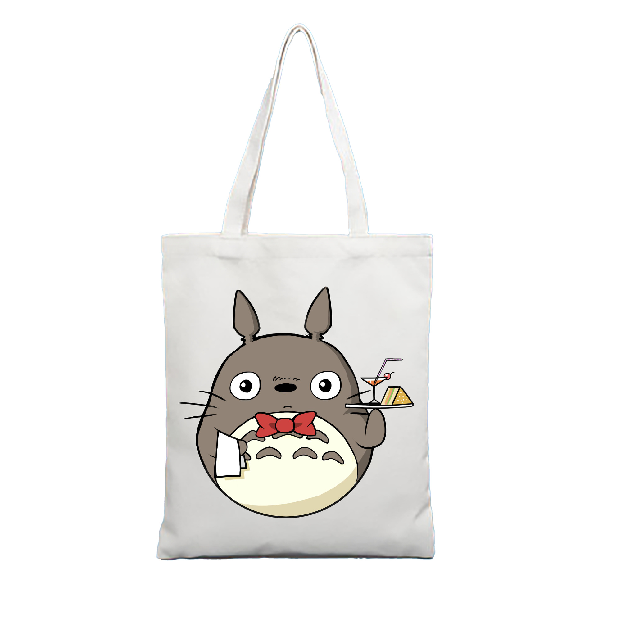 （画像用） となりのトトロ 草壁メイ 草壁サツキ My Neighbor Totoro Satsuki Kusakabe Mei Kusakabe 縦型キャンバス生地手提げバッグ　トートバッグ