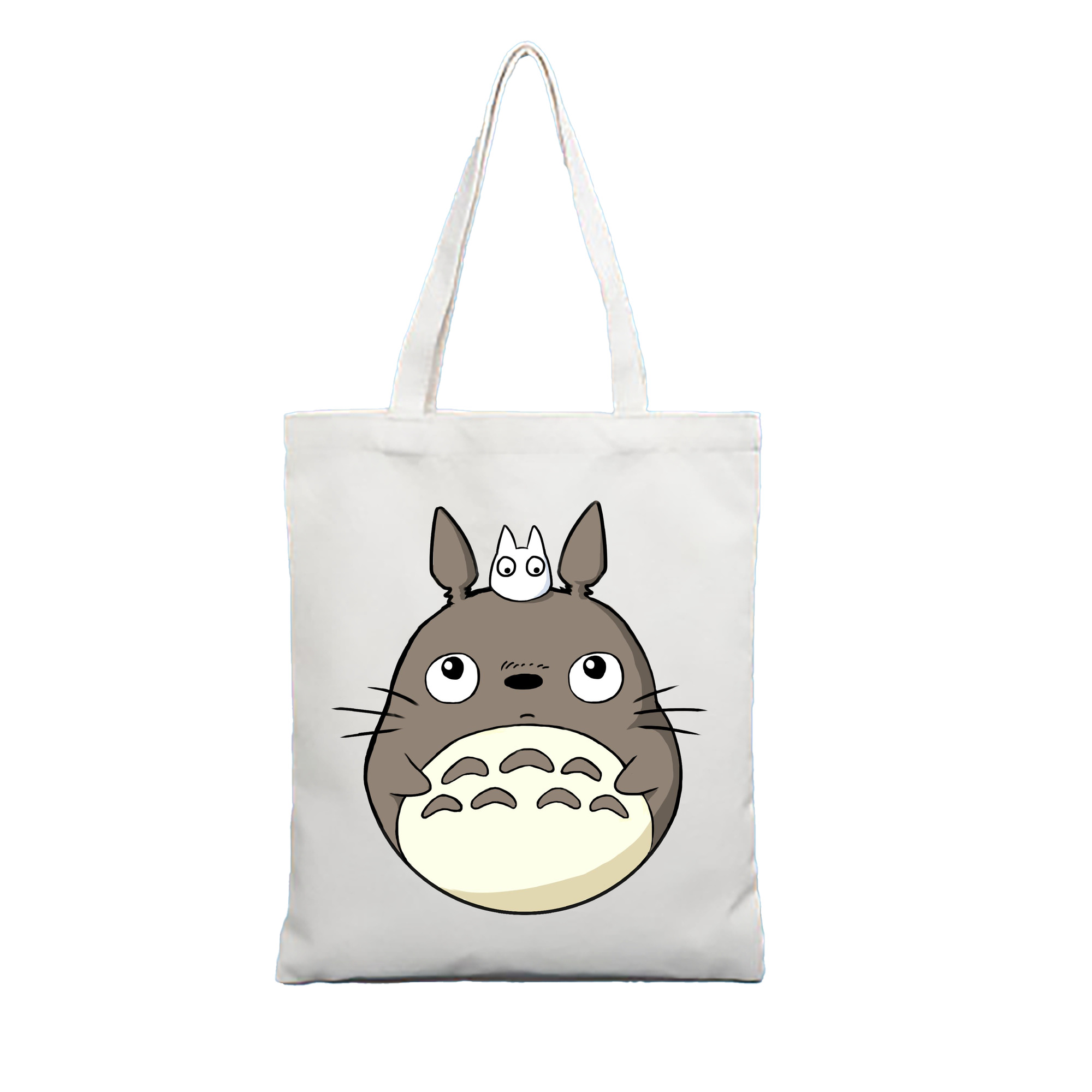 （画像用） となりのトトロ 草壁メイ 草壁サツキ My Neighbor Totoro Satsuki Kusakabe Mei Kusakabe 縦型キャンバス生地手提げバッグ　トートバッグ