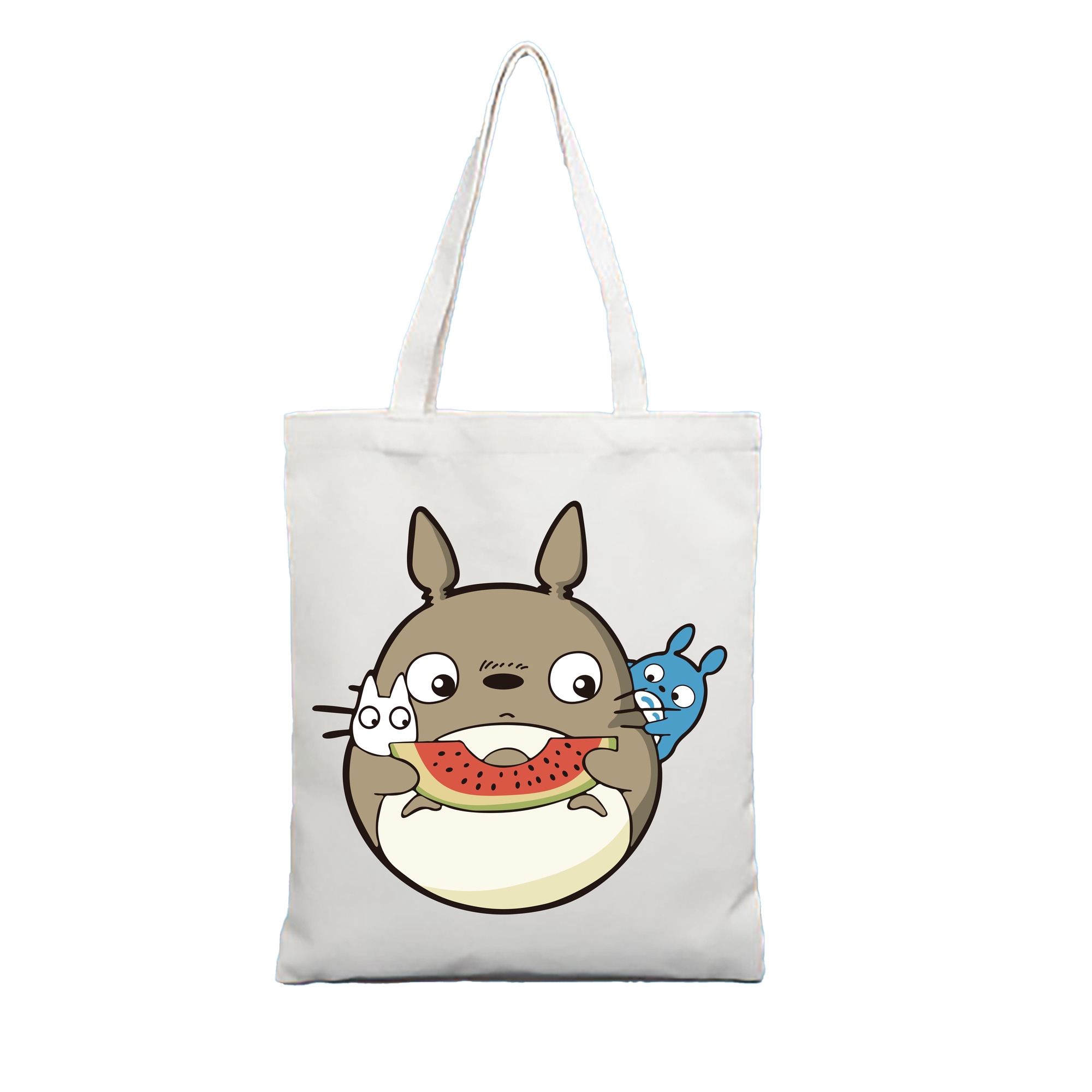（画像用） となりのトトロ 草壁メイ 草壁サツキ My Neighbor Totoro Satsuki Kusakabe Mei Kusakabe 縦型キャンバス生地手提げバッグ　トートバッグ