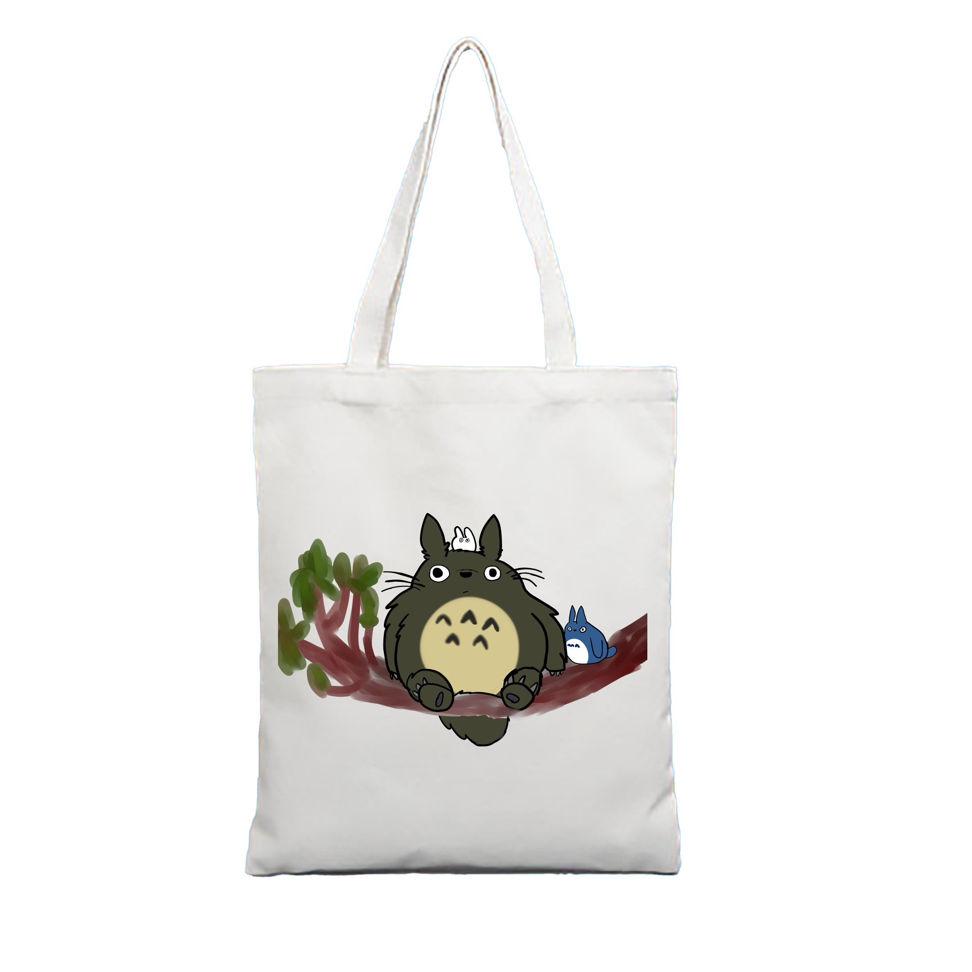（画像用） となりのトトロ 草壁メイ 草壁サツキ My Neighbor Totoro Satsuki Kusakabe Mei Kusakabe 縦型キャンバス生地手提げバッグ　トートバッグ