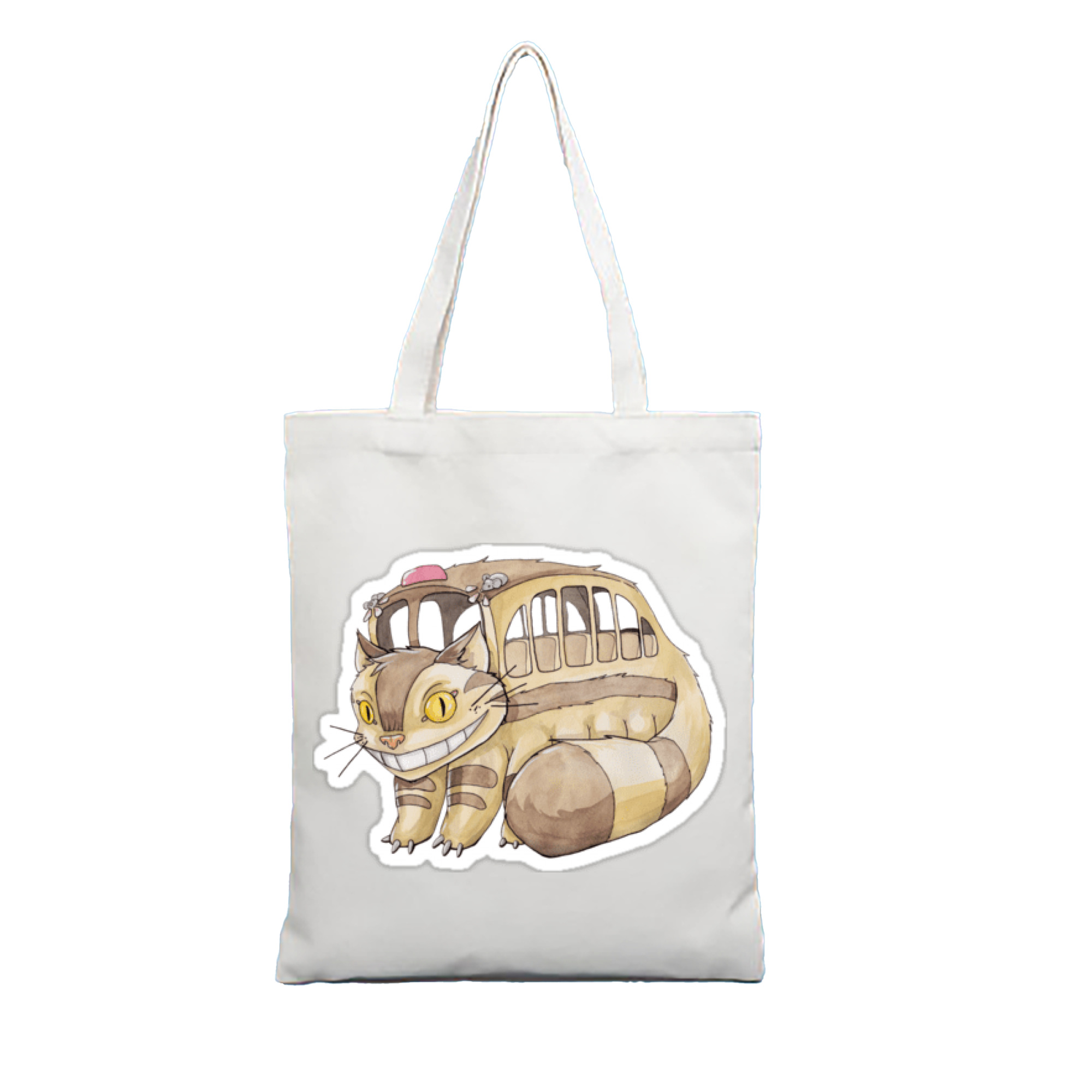 （画像用） となりのトトロ 草壁メイ 草壁サツキ My Neighbor Totoro Satsuki Kusakabe Mei Kusakabe 縦型キャンバス生地手提げバッグ　トートバッグ