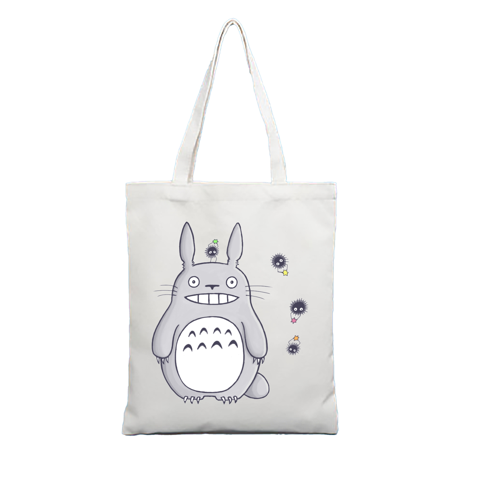 （画像用） となりのトトロ 草壁メイ 草壁サツキ My Neighbor Totoro Satsuki Kusakabe Mei Kusakabe 縦型キャンバス生地手提げバッグ　トートバッグ