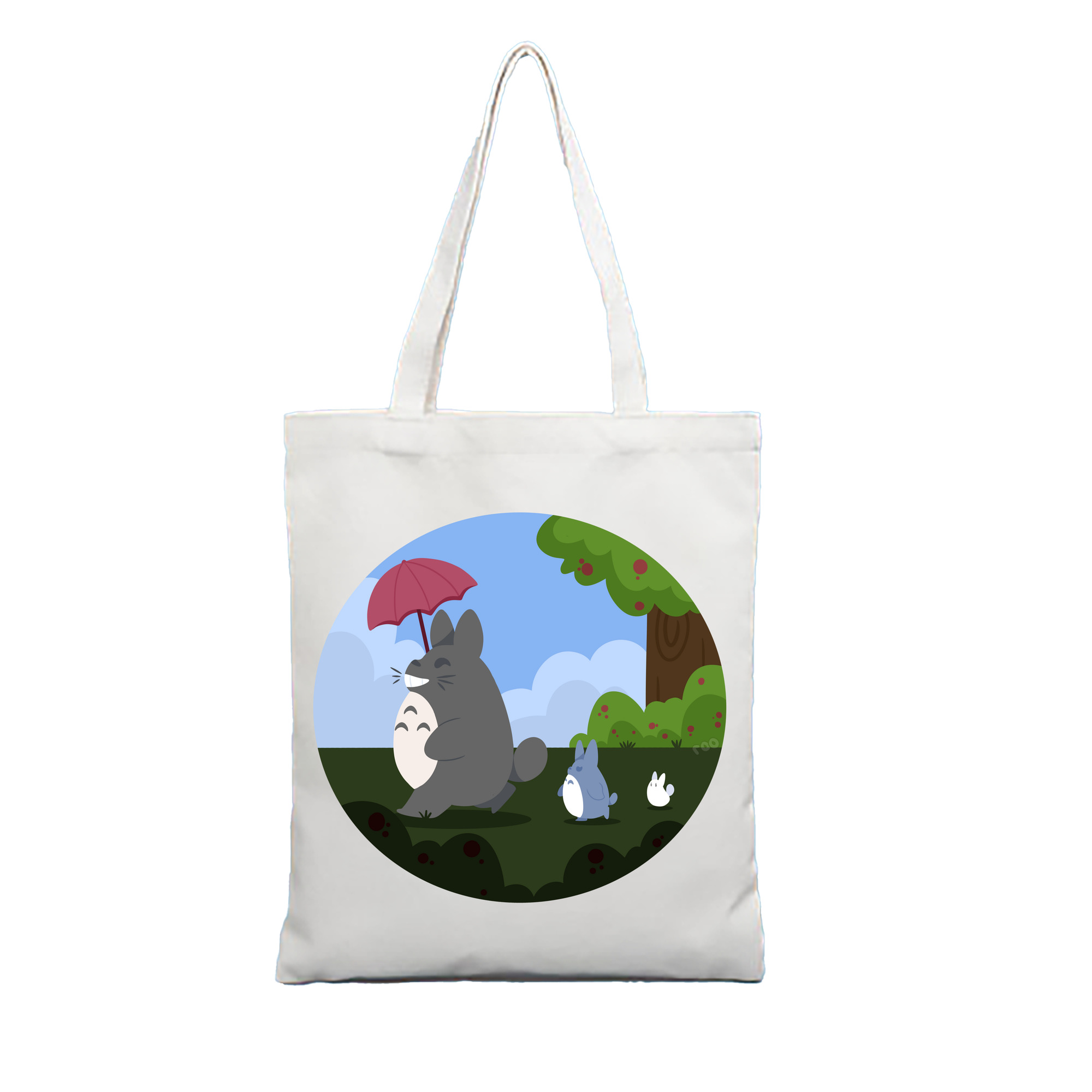 （画像用） となりのトトロ 草壁メイ 草壁サツキ My Neighbor Totoro Satsuki Kusakabe Mei Kusakabe 縦型キャンバス生地手提げバッグ　トートバッグ