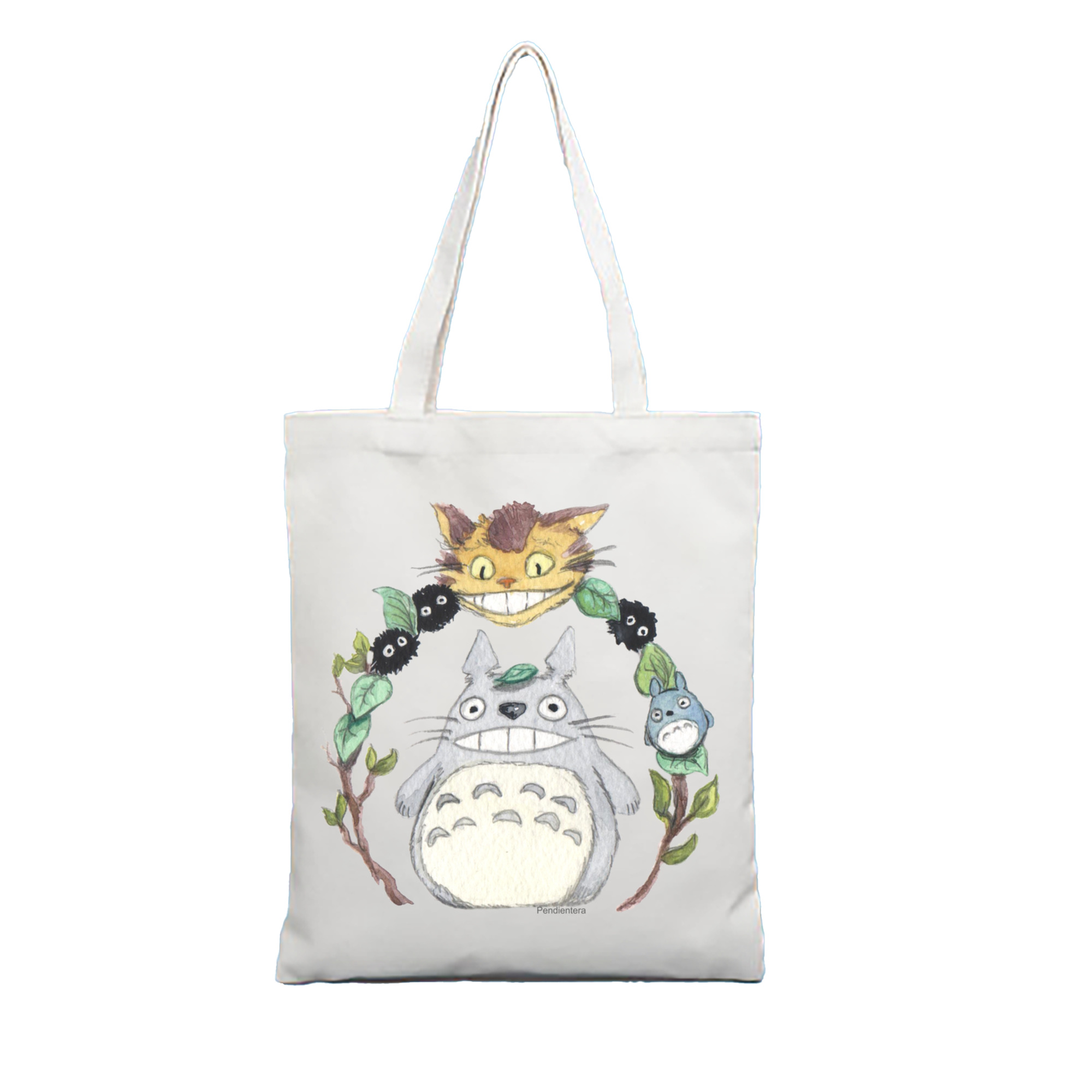 （画像用） となりのトトロ 草壁メイ 草壁サツキ My Neighbor Totoro Satsuki Kusakabe Mei Kusakabe 縦型キャンバス生地手提げバッグ　トートバッグ