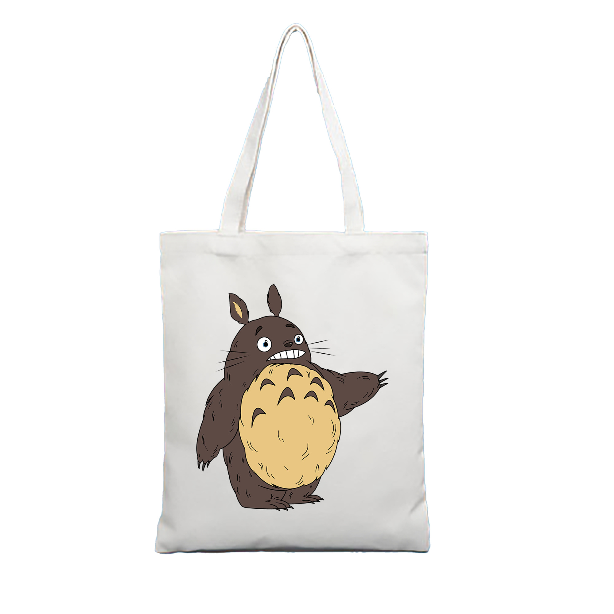 （画像用） となりのトトロ 草壁メイ 草壁サツキ My Neighbor Totoro Satsuki Kusakabe Mei Kusakabe 縦型キャンバス生地手提げバッグ　トートバッグ