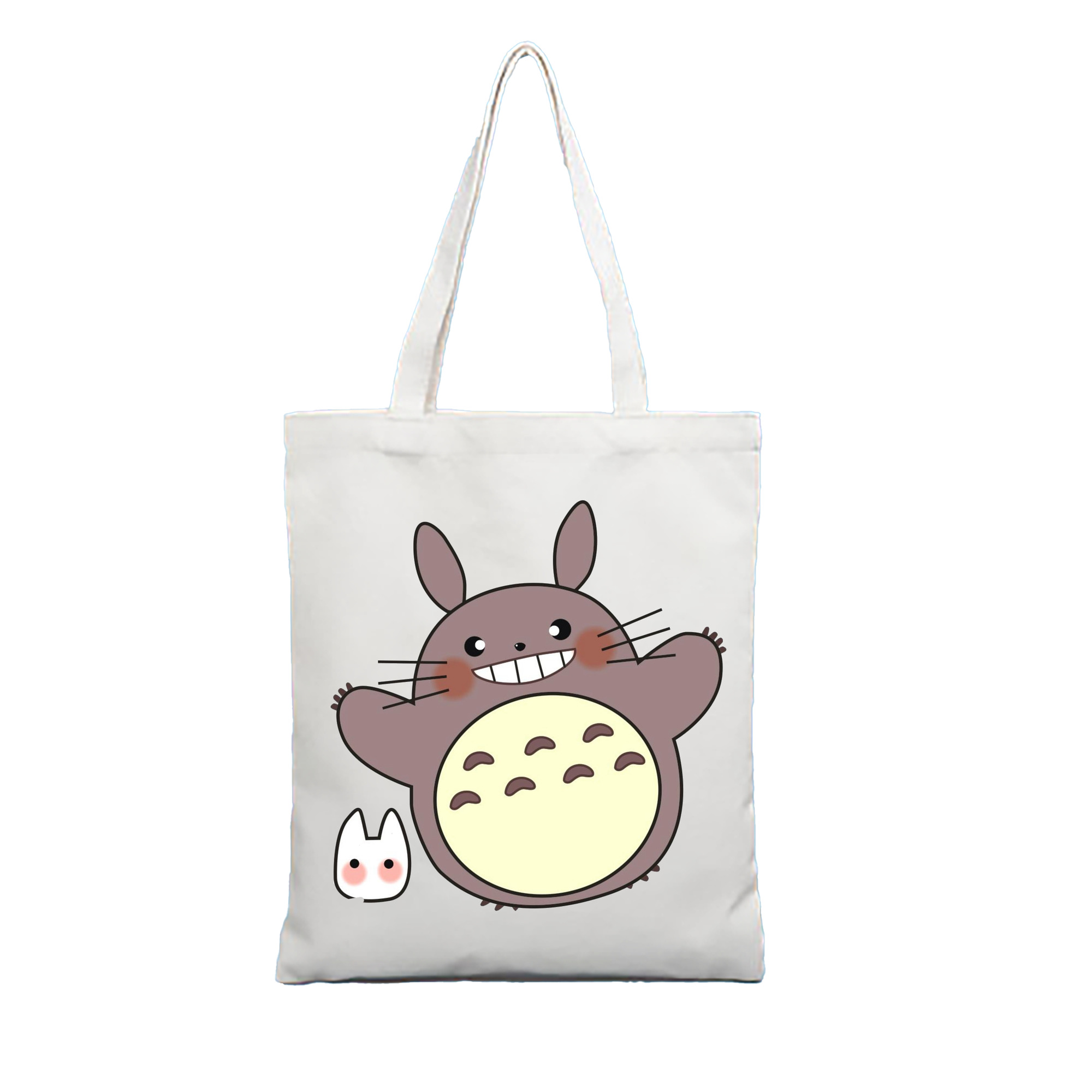 （画像用） となりのトトロ 草壁メイ 草壁サツキ My Neighbor Totoro Satsuki Kusakabe Mei Kusakabe 縦型キャンバス生地手提げバッグ　トートバッグ