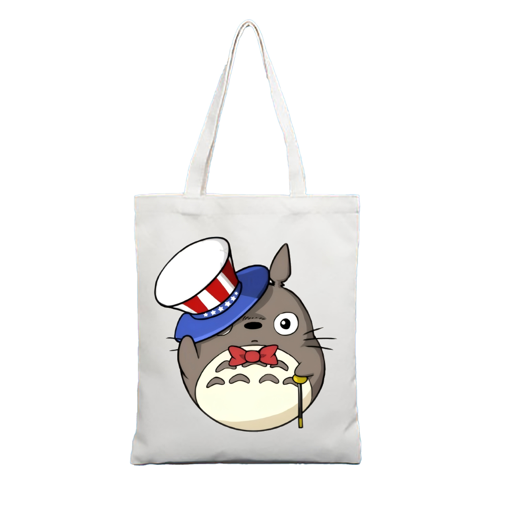 （画像用） となりのトトロ 草壁メイ 草壁サツキ My Neighbor Totoro Satsuki Kusakabe Mei Kusakabe 縦型キャンバス生地手提げバッグ　トートバッグ