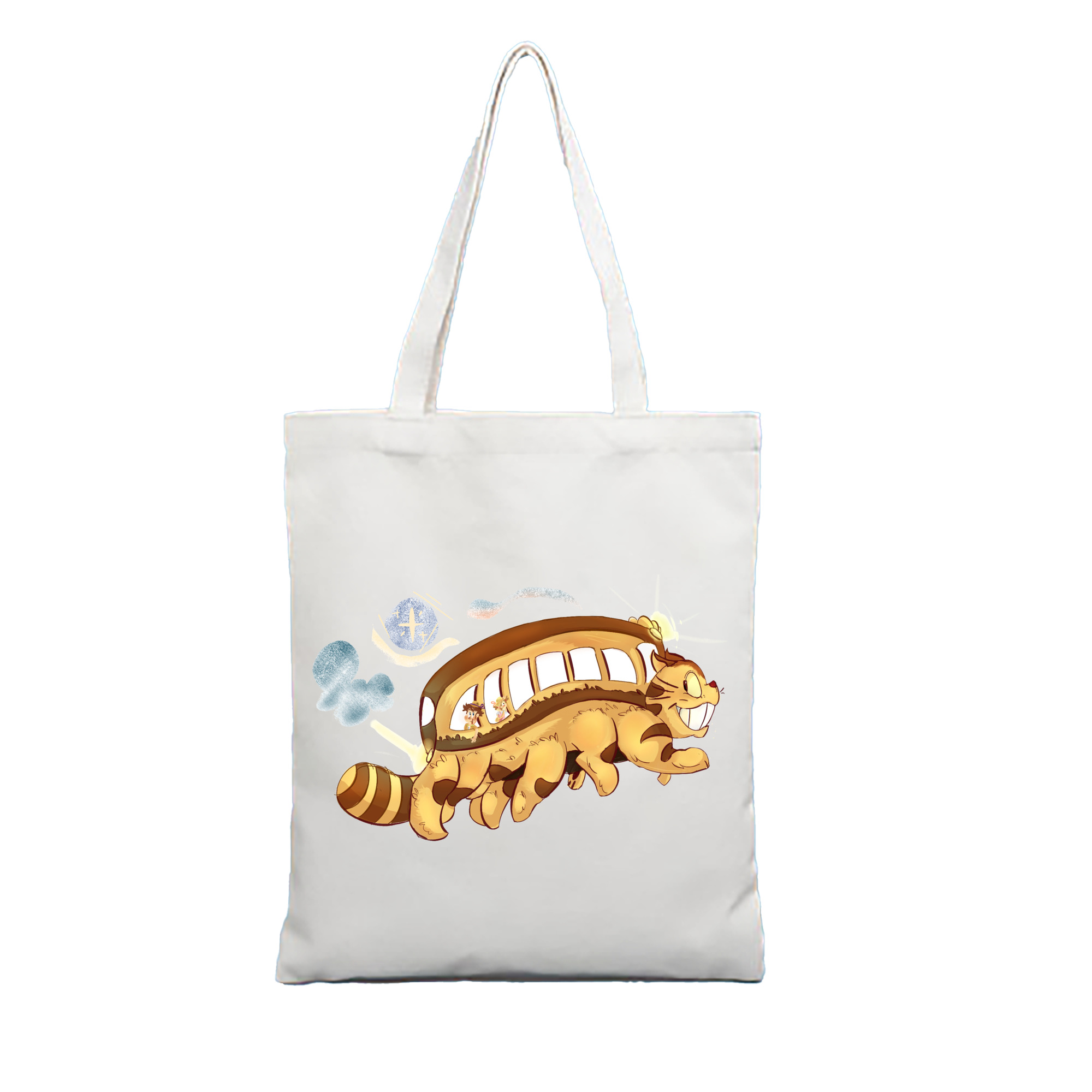 （画像用） となりのトトロ 草壁メイ 草壁サツキ My Neighbor Totoro Satsuki Kusakabe Mei Kusakabe 縦型キャンバス生地手提げバッグ　トートバッグ