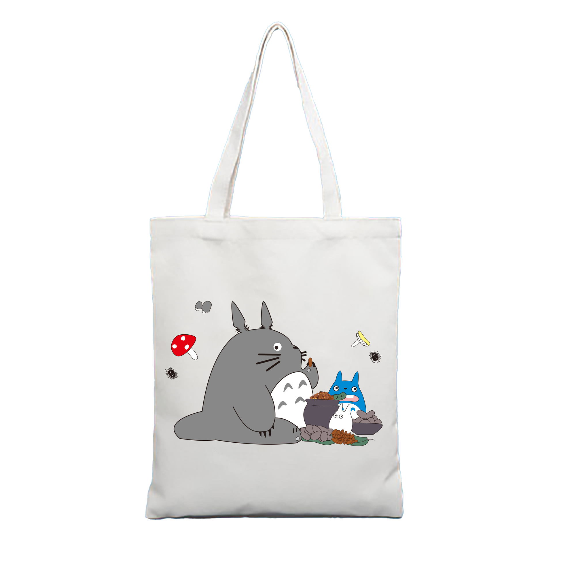 （画像用） となりのトトロ 草壁メイ 草壁サツキ My Neighbor Totoro Satsuki Kusakabe Mei Kusakabe 縦型キャンバス生地手提げバッグ　トートバッグ