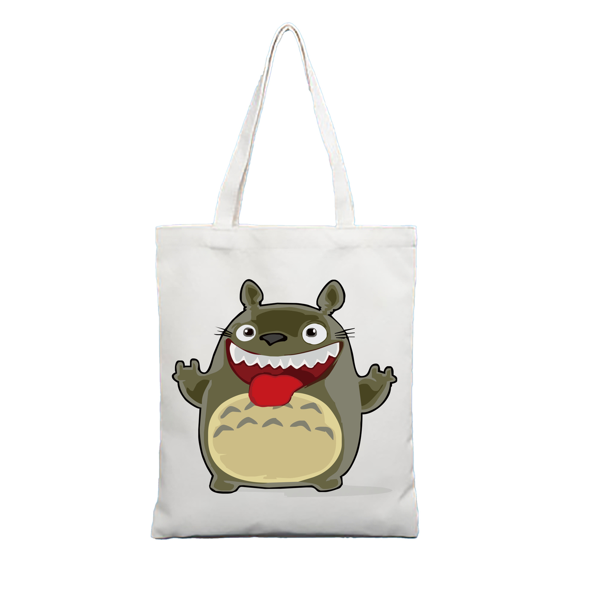 （画像用） となりのトトロ 草壁メイ 草壁サツキ My Neighbor Totoro Satsuki Kusakabe Mei Kusakabe 縦型キャンバス生地手提げバッグ　トートバッグ