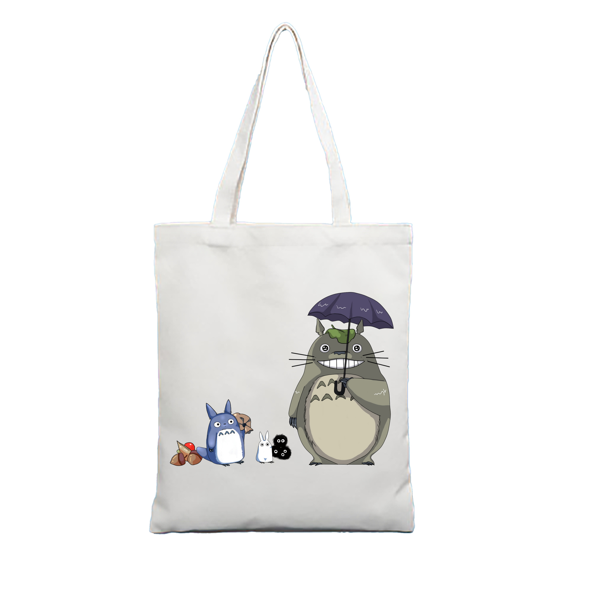 （画像用） となりのトトロ 草壁メイ 草壁サツキ My Neighbor Totoro Satsuki Kusakabe Mei Kusakabe 縦型キャンバス生地手提げバッグ　トートバッグ