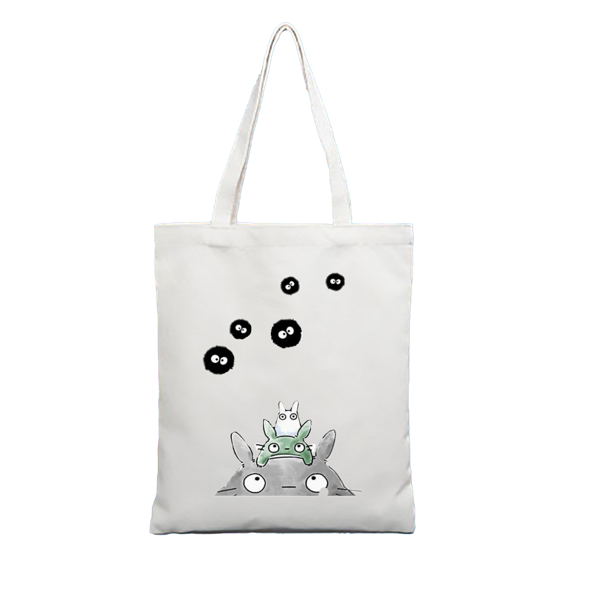 （画像用） となりのトトロ 草壁メイ 草壁サツキ My Neighbor Totoro Satsuki Kusakabe Mei Kusakabe 縦型キャンバス生地手提げバッグ　トートバッグ