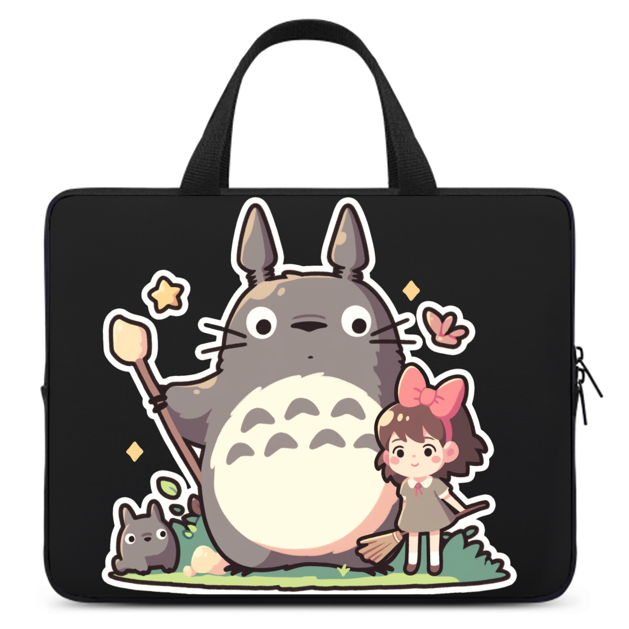（画像用） となりのトトロ 草壁メイ 草壁サツキ My Neighbor Totoro Satsuki Kusakabe Mei Kusakabe 手提げノートパソコンバッグ