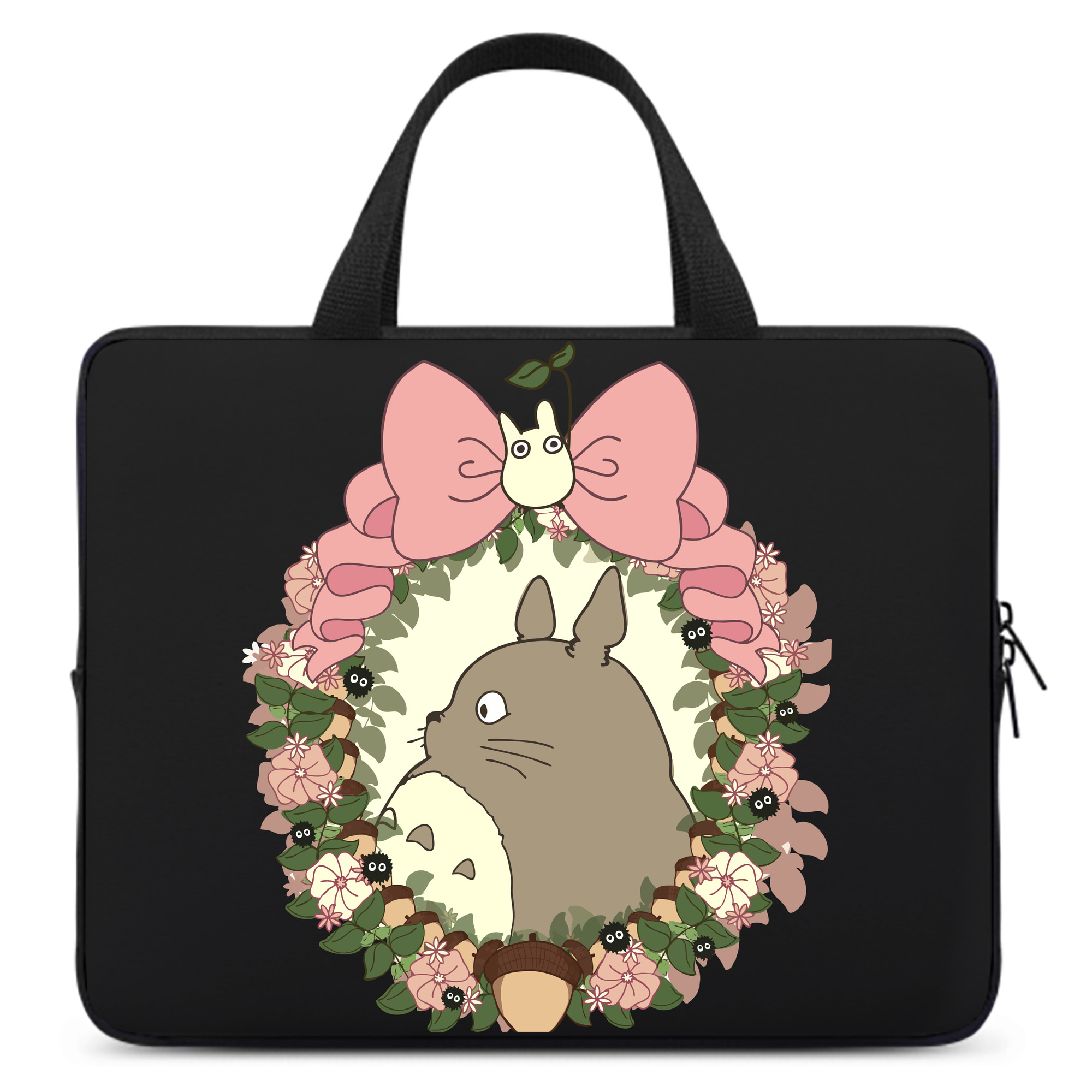 （画像用） となりのトトロ 草壁メイ 草壁サツキ My Neighbor Totoro Satsuki Kusakabe Mei Kusakabe 手提げノートパソコンバッグ