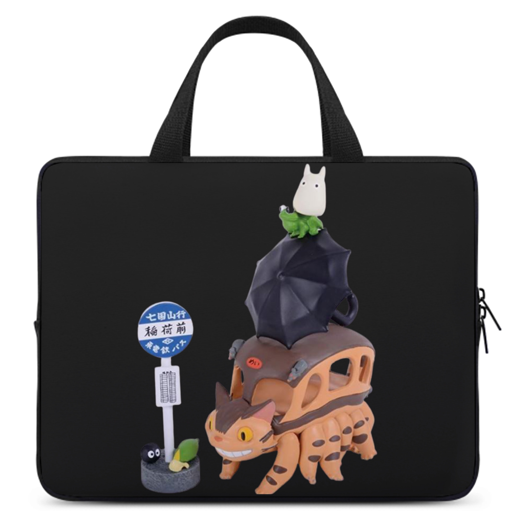 （画像用） となりのトトロ 草壁メイ 草壁サツキ My Neighbor Totoro Satsuki Kusakabe Mei Kusakabe 手提げノートパソコンバッグ
