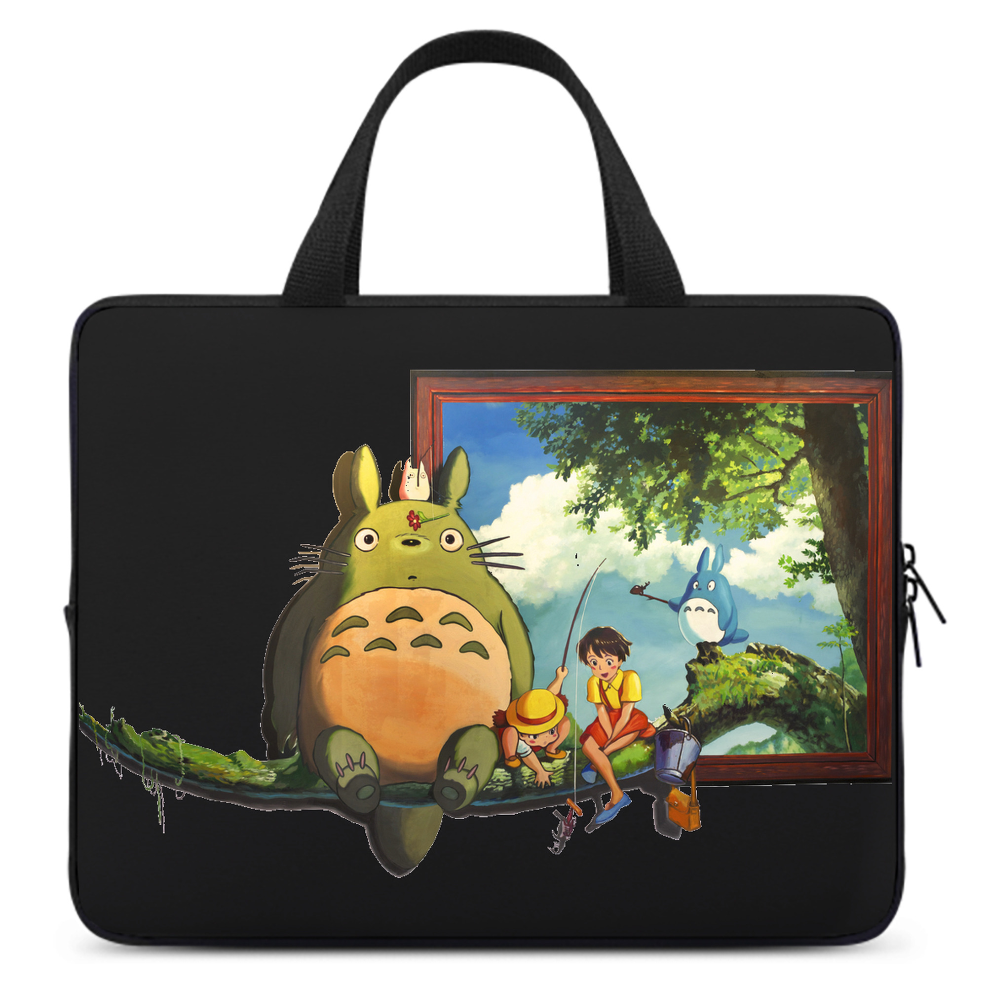 （画像用） となりのトトロ 草壁メイ 草壁サツキ My Neighbor Totoro Satsuki Kusakabe Mei Kusakabe 手提げノートパソコンバッグ