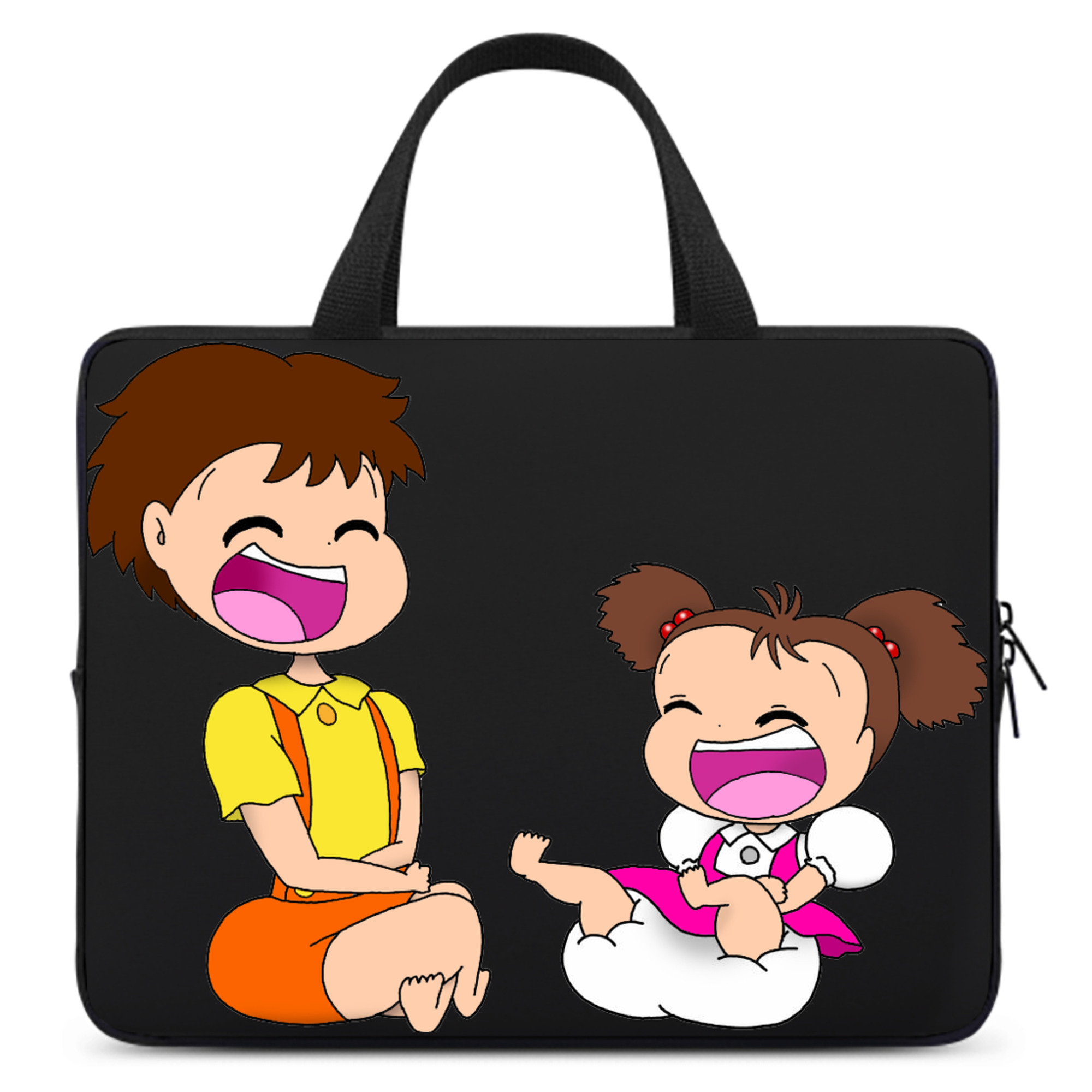 （画像用） となりのトトロ 草壁メイ 草壁サツキ My Neighbor Totoro Satsuki Kusakabe Mei Kusakabe 手提げノートパソコンバッグ