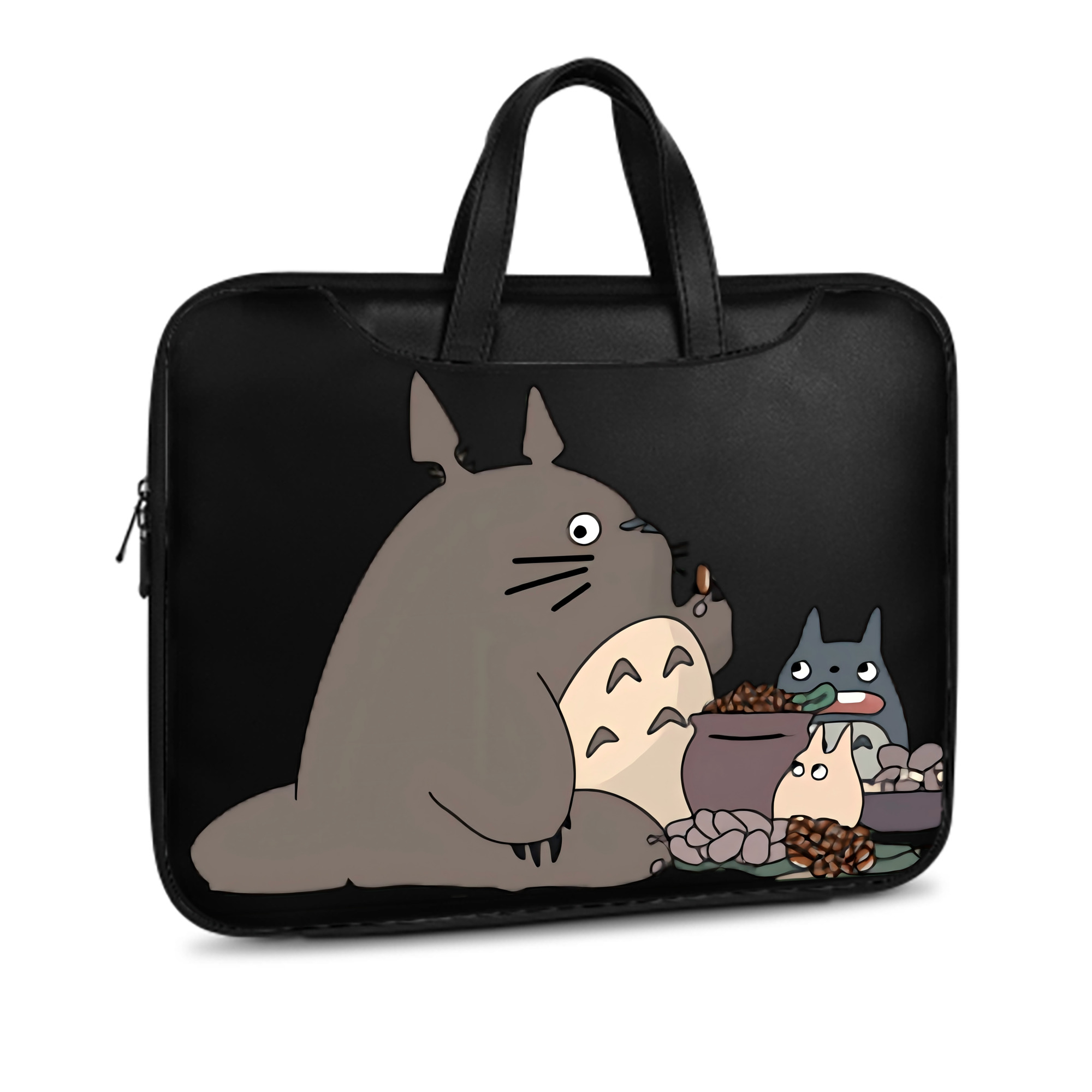（画像用） となりのトトロ 草壁メイ 草壁サツキ My Neighbor Totoro Satsuki Kusakabe Mei Kusakabe レザーラップトップバッグ　ノートパソコンケース
