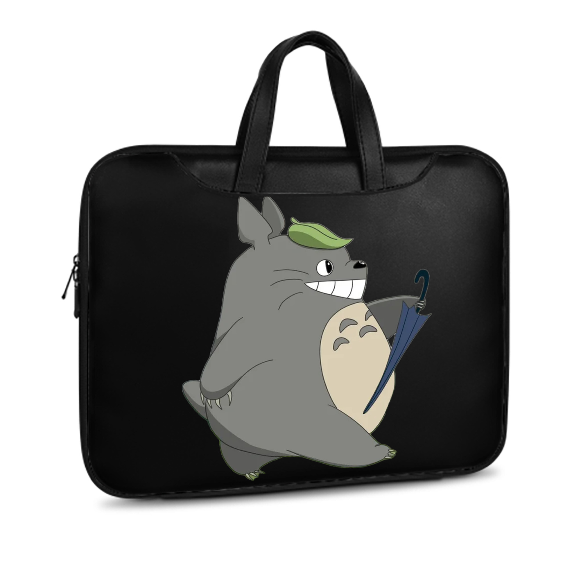 （画像用） となりのトトロ 草壁メイ 草壁サツキ My Neighbor Totoro Satsuki Kusakabe Mei Kusakabe レザーラップトップバッグ　ノートパソコンケース