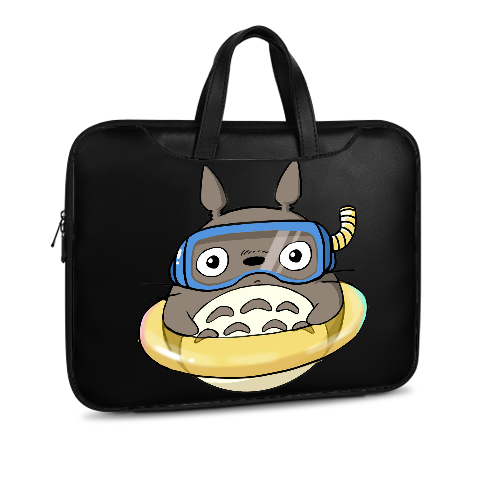 （画像用） となりのトトロ 草壁メイ 草壁サツキ My Neighbor Totoro Satsuki Kusakabe Mei Kusakabe レザーラップトップバッグ　ノートパソコンケース