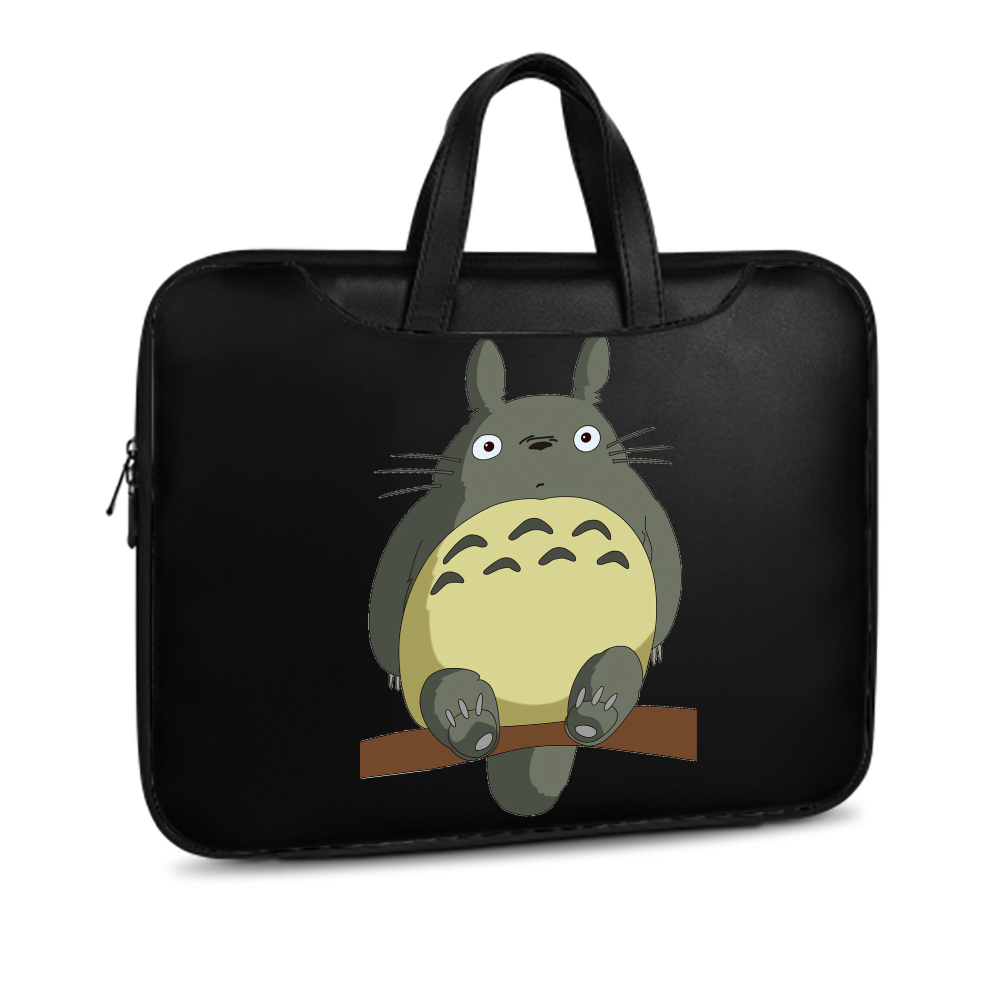 （画像用） となりのトトロ 草壁メイ 草壁サツキ My Neighbor Totoro Satsuki Kusakabe Mei Kusakabe レザーラップトップバッグ　ノートパソコンケース