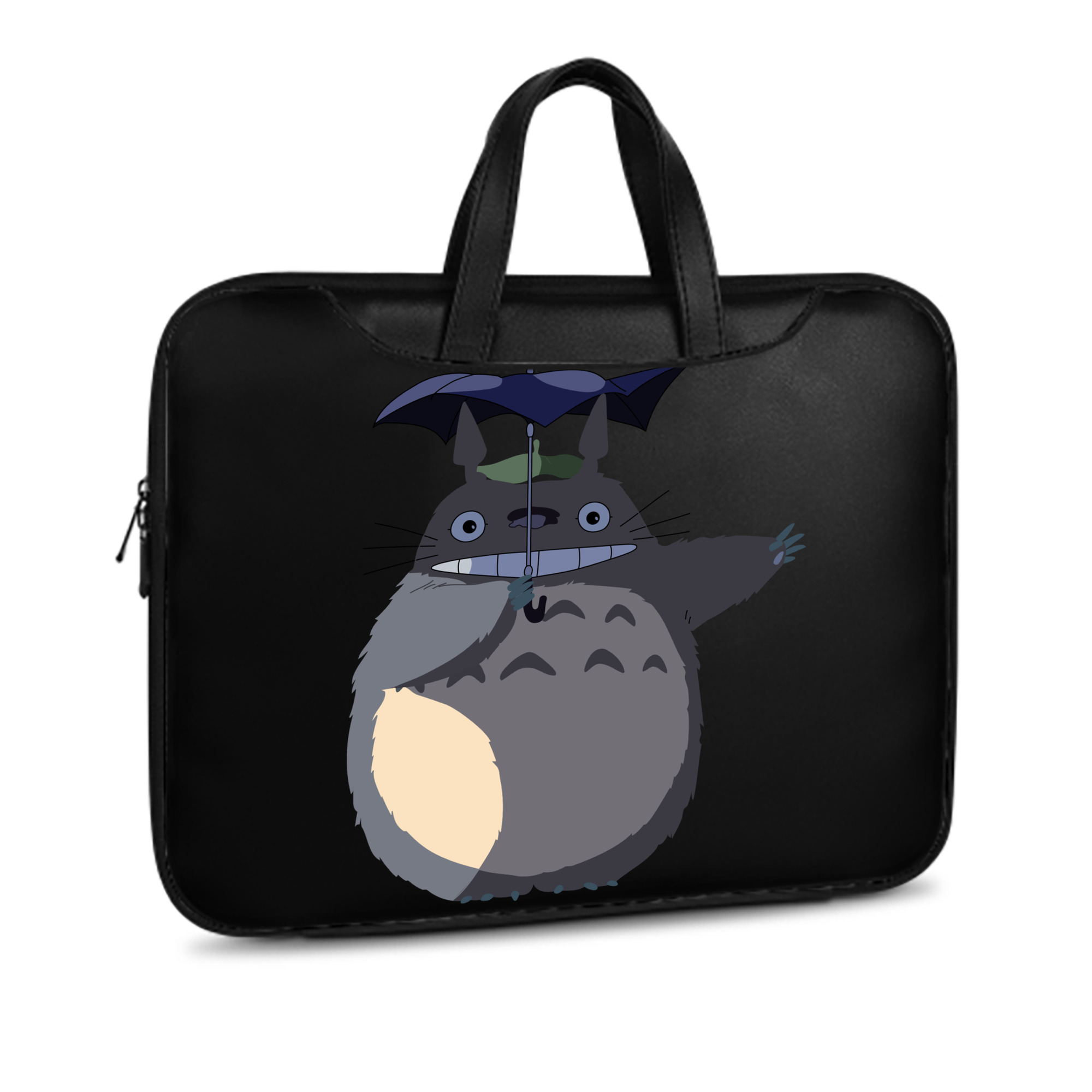 （画像用） となりのトトロ 草壁メイ 草壁サツキ My Neighbor Totoro Satsuki Kusakabe Mei Kusakabe レザーラップトップバッグ　ノートパソコンケース