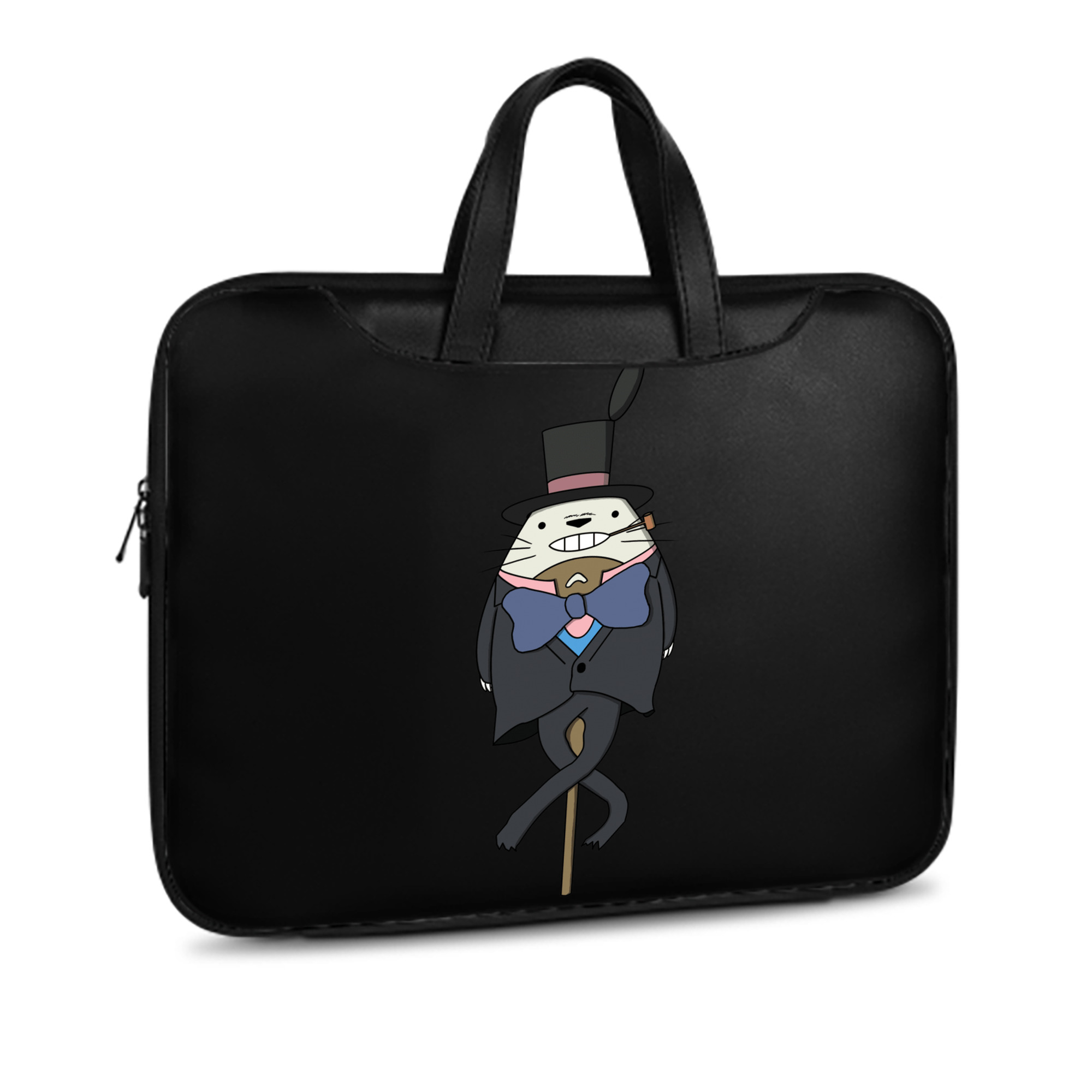 （画像用） となりのトトロ 草壁メイ 草壁サツキ My Neighbor Totoro Satsuki Kusakabe Mei Kusakabe レザーラップトップバッグ　ノートパソコンケース
