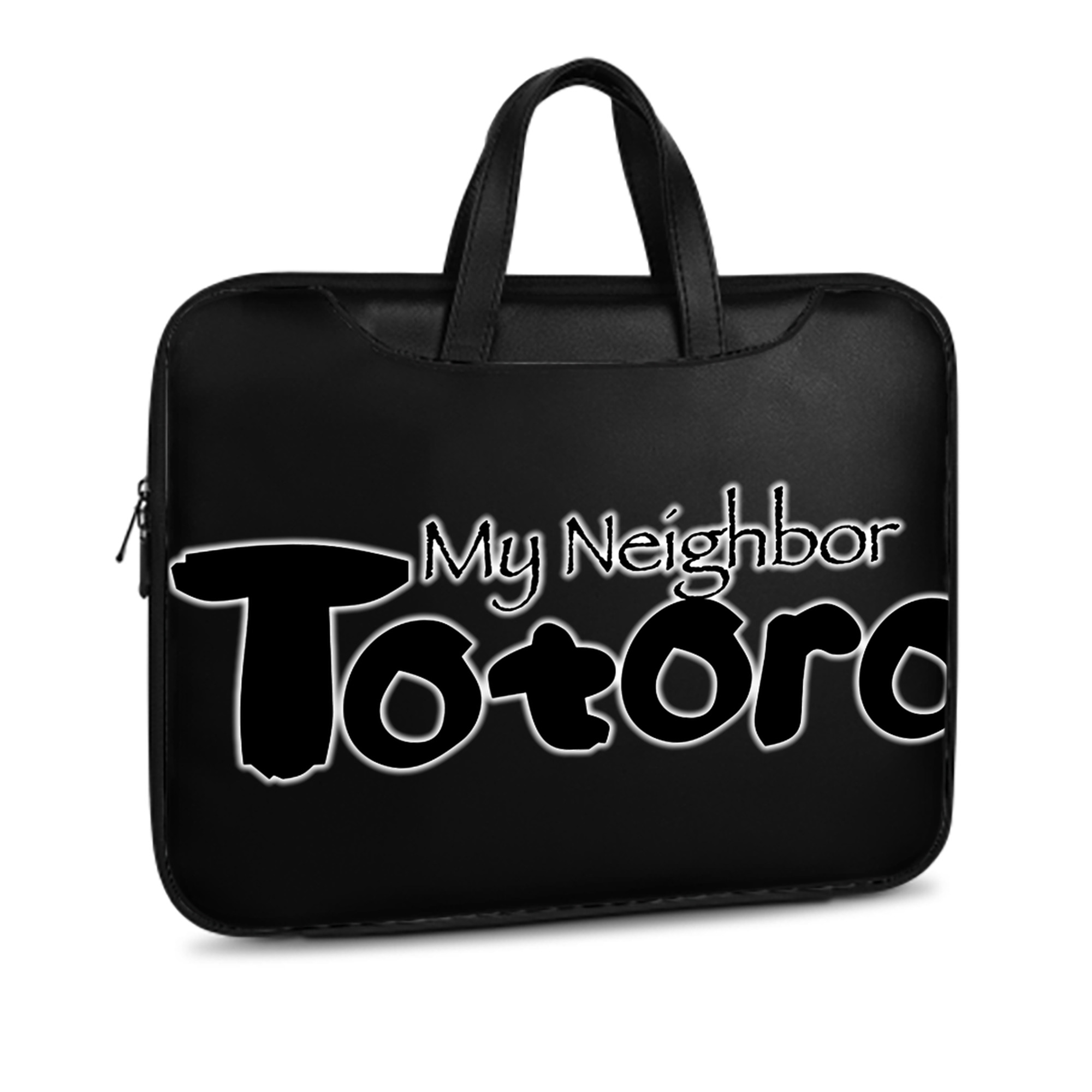 （画像用） となりのトトロ 草壁メイ 草壁サツキ My Neighbor Totoro Satsuki Kusakabe Mei Kusakabe レザーラップトップバッグ　ノートパソコンケース