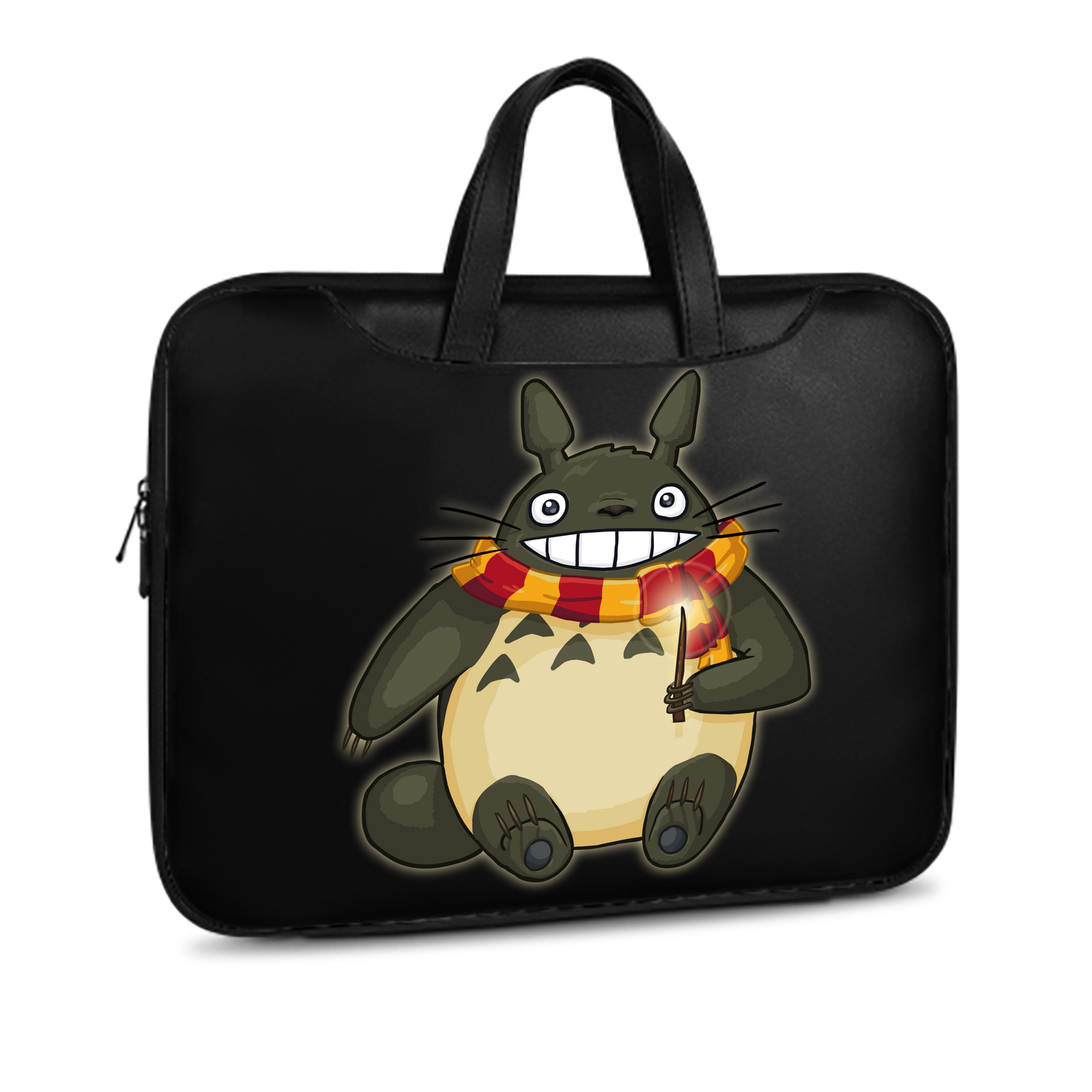 （画像用） となりのトトロ 草壁メイ 草壁サツキ My Neighbor Totoro Satsuki Kusakabe Mei Kusakabe レザーラップトップバッグ　ノートパソコンケース