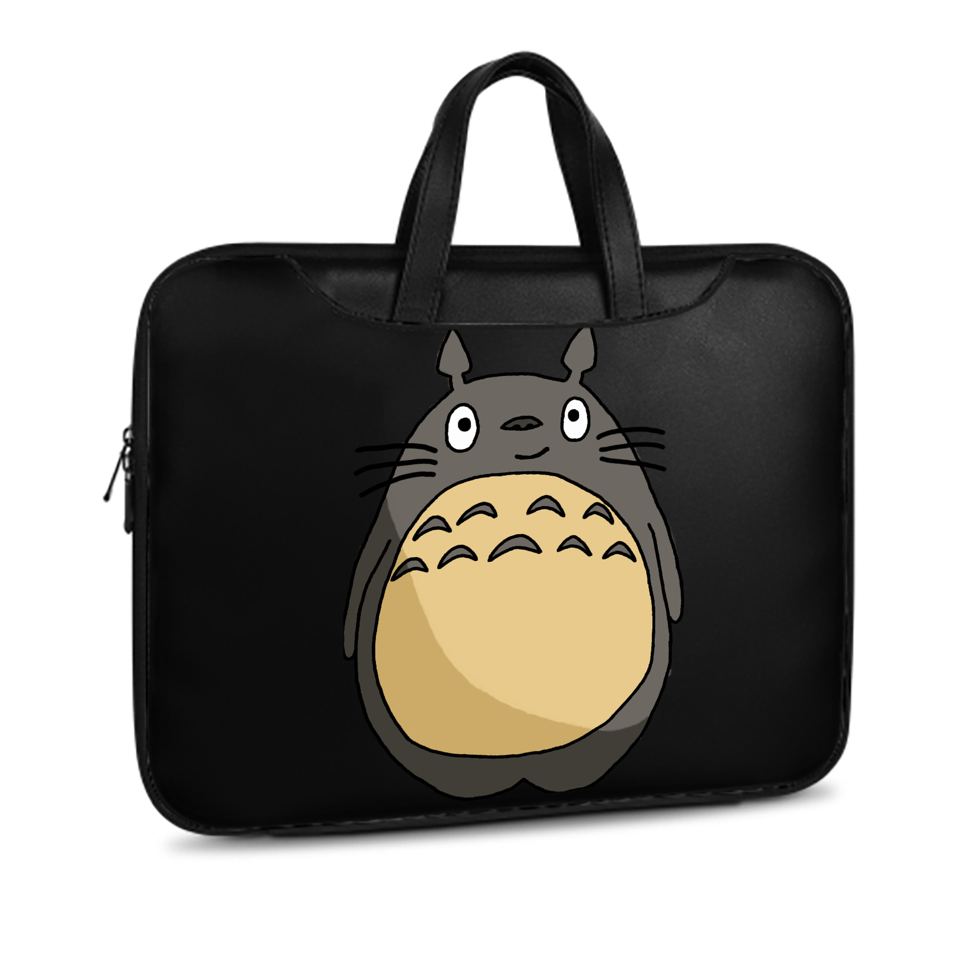 （画像用） となりのトトロ 草壁メイ 草壁サツキ My Neighbor Totoro Satsuki Kusakabe Mei Kusakabe レザーラップトップバッグ　ノートパソコンケース