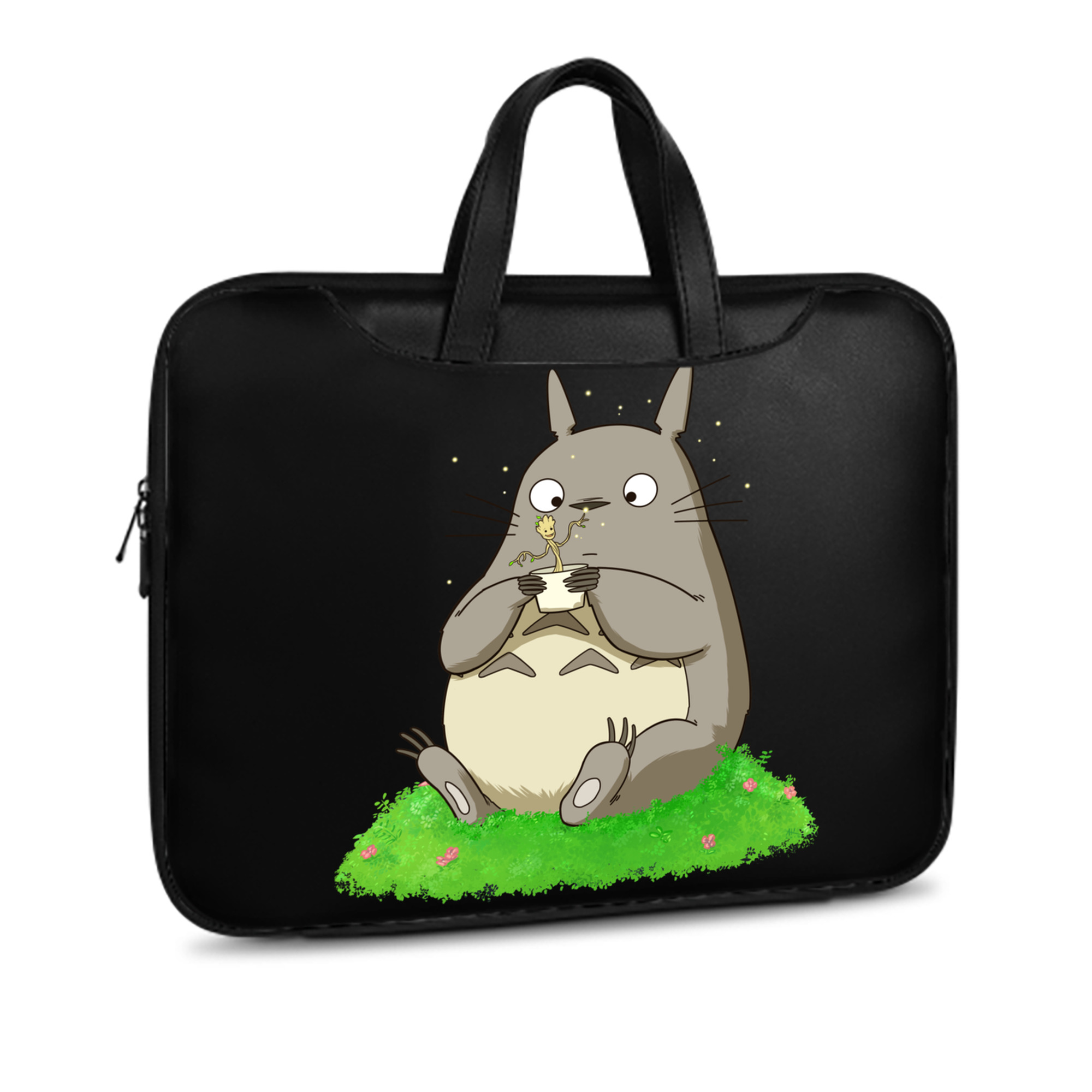 （画像用） となりのトトロ 草壁メイ 草壁サツキ My Neighbor Totoro Satsuki Kusakabe Mei Kusakabe レザーラップトップバッグ　ノートパソコンケース