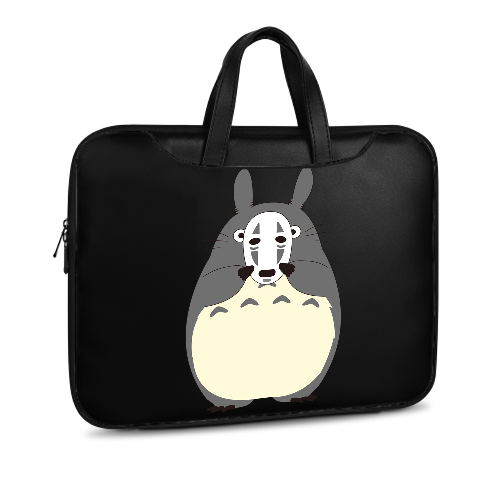 （画像用） となりのトトロ 草壁メイ 草壁サツキ My Neighbor Totoro Satsuki Kusakabe Mei Kusakabe レザーラップトップバッグ　ノートパソコンケース