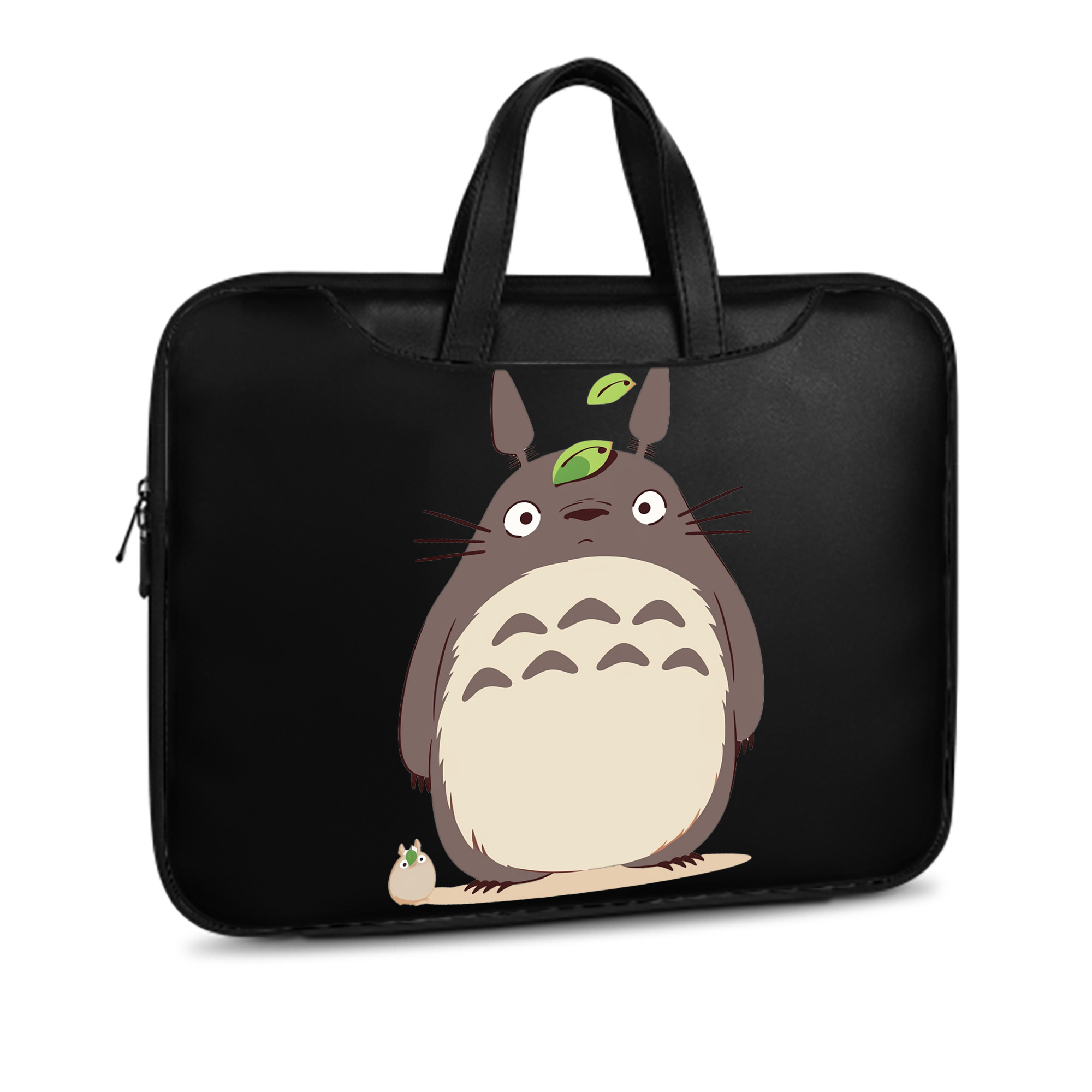 （画像用） となりのトトロ 草壁メイ 草壁サツキ My Neighbor Totoro Satsuki Kusakabe Mei Kusakabe レザーラップトップバッグ　ノートパソコンケース