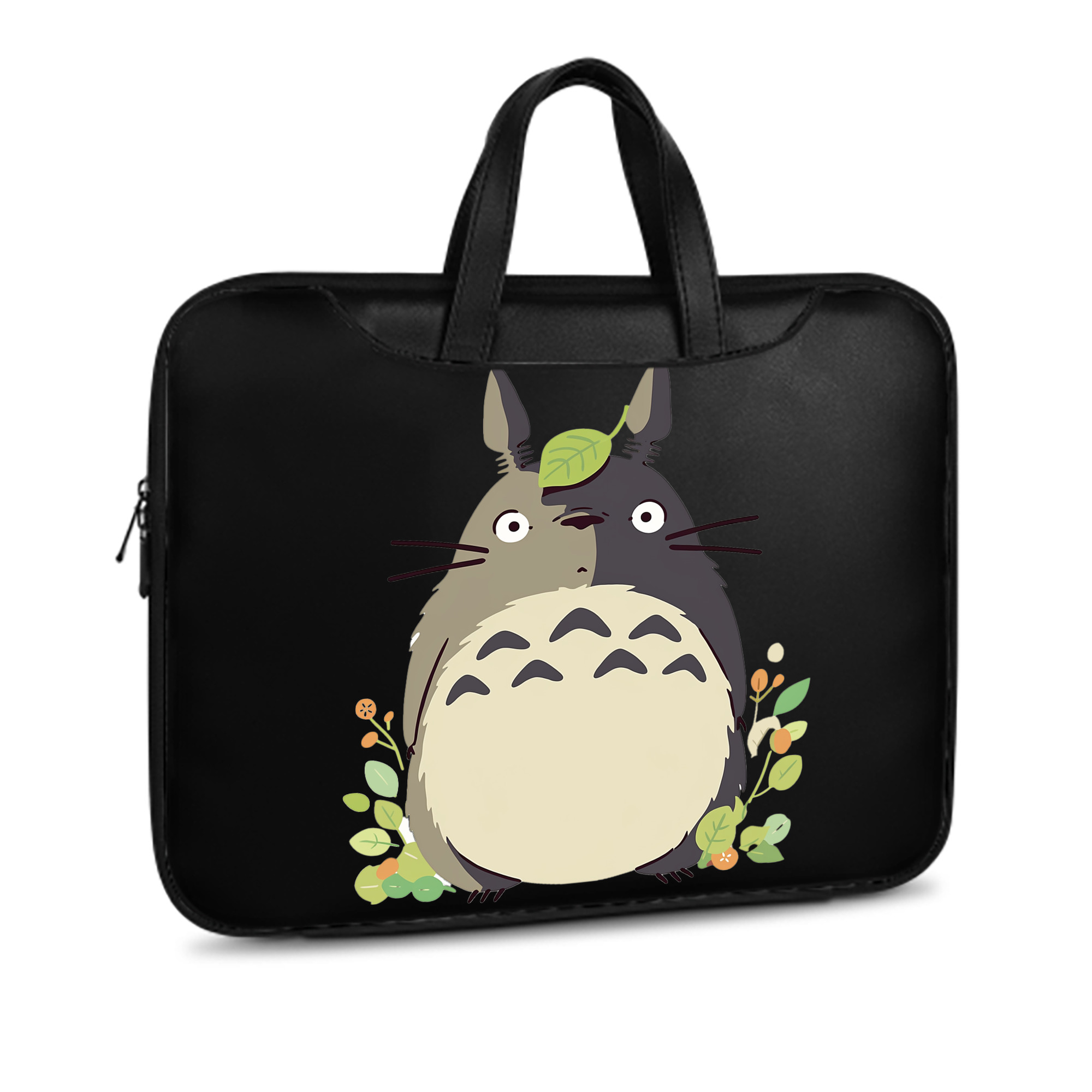 （画像用） となりのトトロ 草壁メイ 草壁サツキ My Neighbor Totoro Satsuki Kusakabe Mei Kusakabe レザーラップトップバッグ　ノートパソコンケース