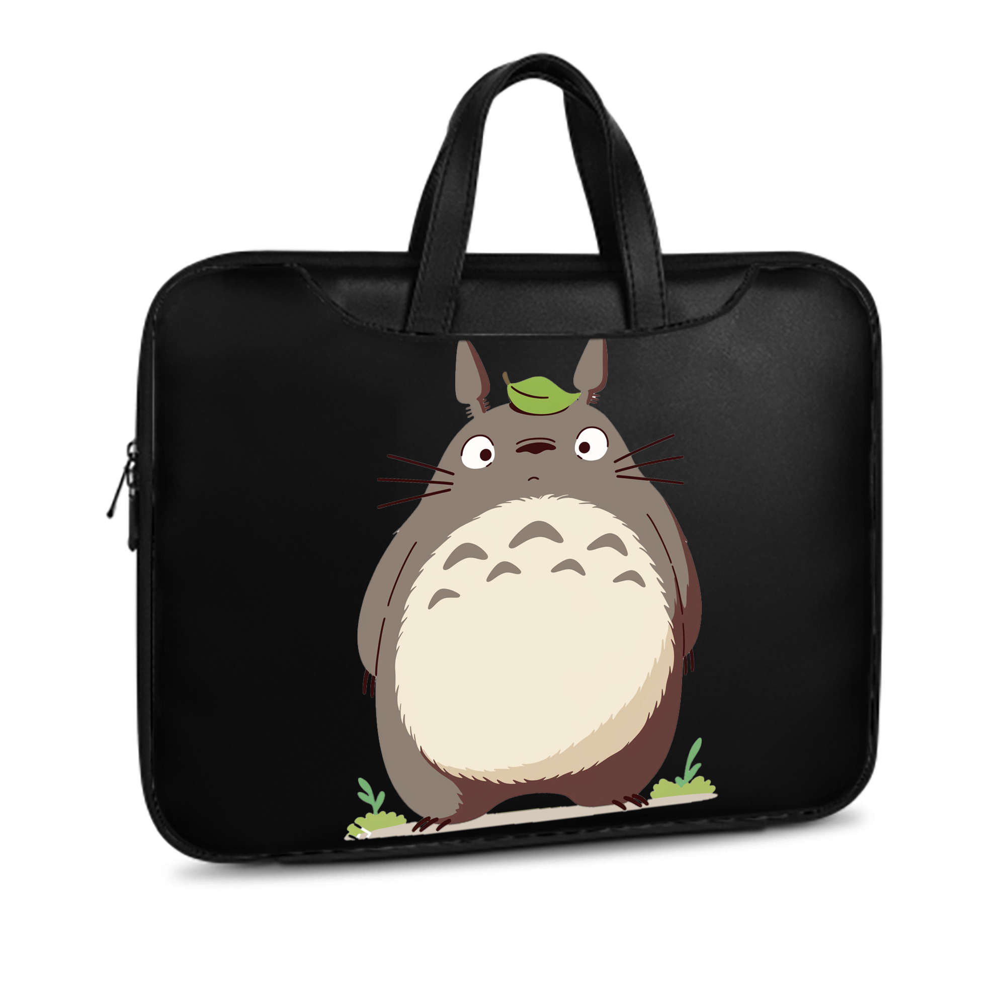 （画像用） となりのトトロ 草壁メイ 草壁サツキ My Neighbor Totoro Satsuki Kusakabe Mei Kusakabe レザーラップトップバッグ　ノートパソコンケース