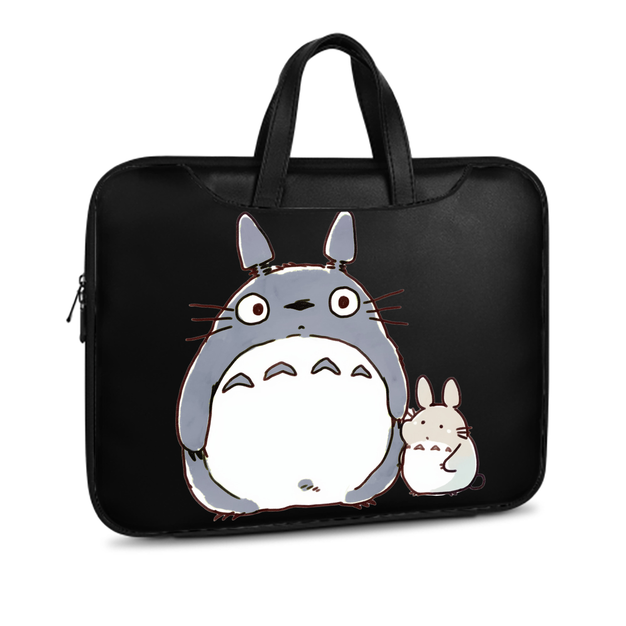 （画像用） となりのトトロ 草壁メイ 草壁サツキ My Neighbor Totoro Satsuki Kusakabe Mei Kusakabe レザーラップトップバッグ　ノートパソコンケース