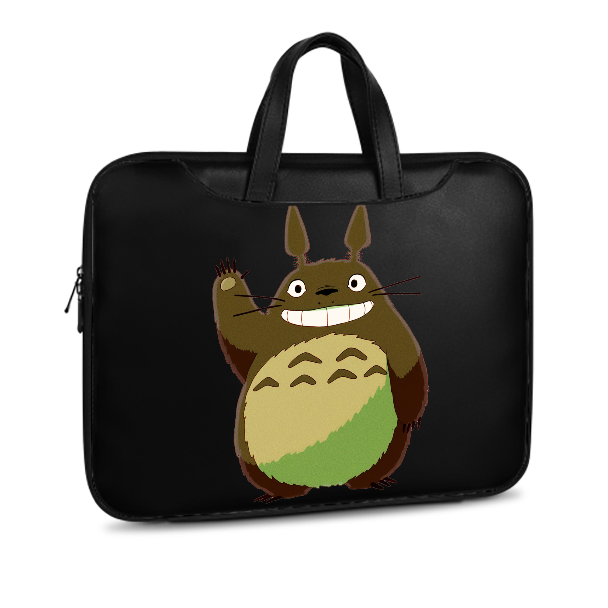 （画像用） となりのトトロ 草壁メイ 草壁サツキ My Neighbor Totoro Satsuki Kusakabe Mei Kusakabe レザーラップトップバッグ　ノートパソコンケース
