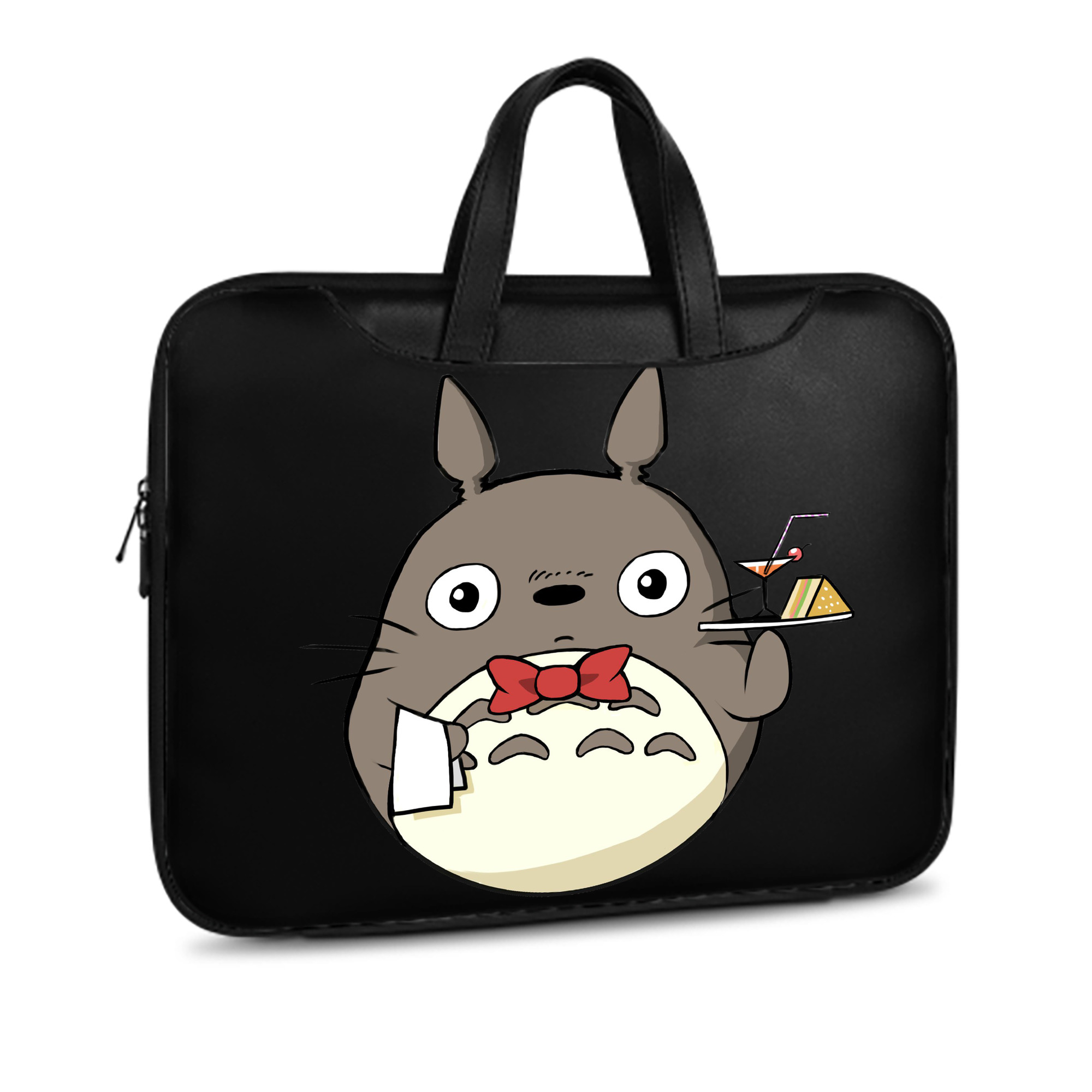 （画像用） となりのトトロ 草壁メイ 草壁サツキ My Neighbor Totoro Satsuki Kusakabe Mei Kusakabe レザーラップトップバッグ　ノートパソコンケース
