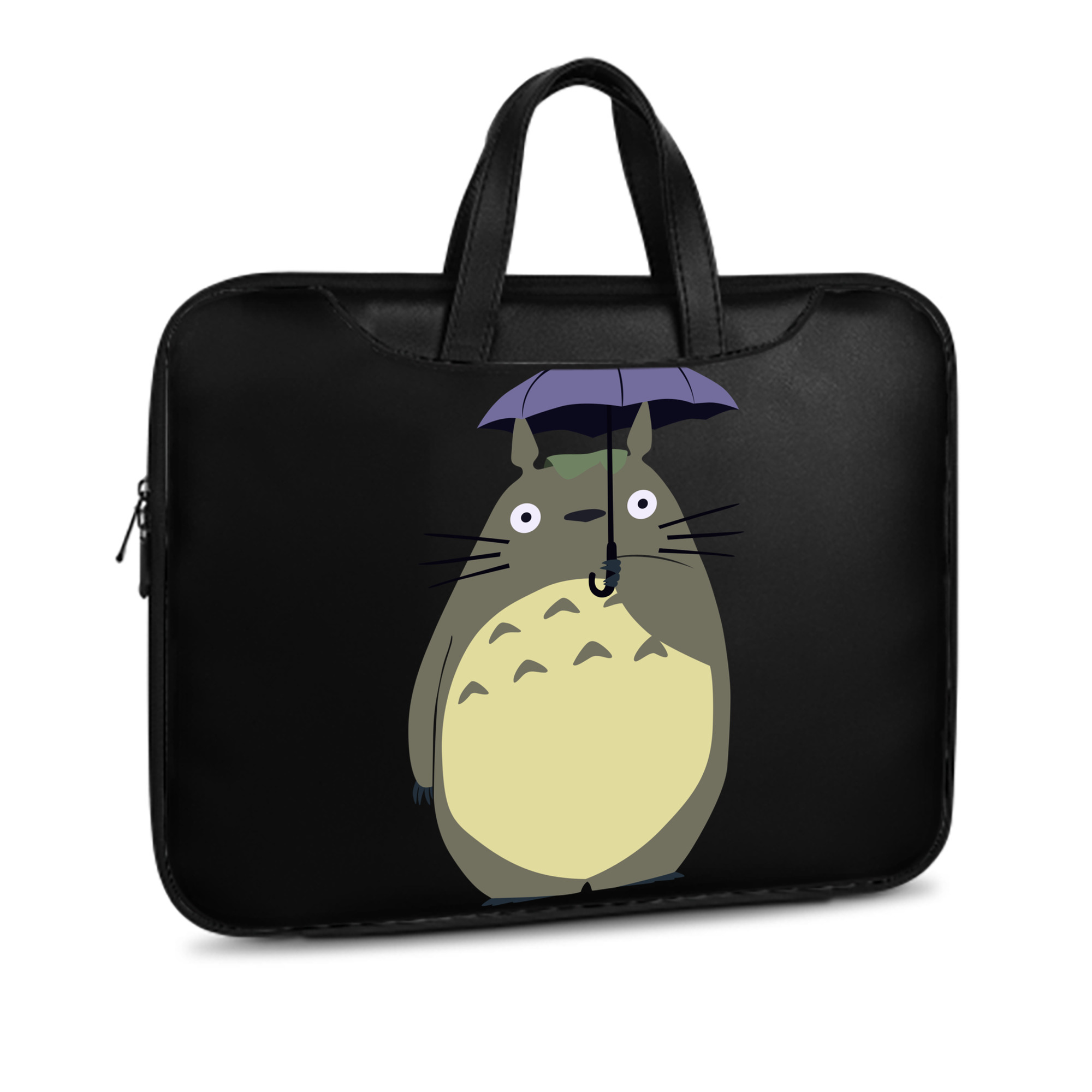 （画像用） となりのトトロ 草壁メイ 草壁サツキ My Neighbor Totoro Satsuki Kusakabe Mei Kusakabe レザーラップトップバッグ　ノートパソコンケース