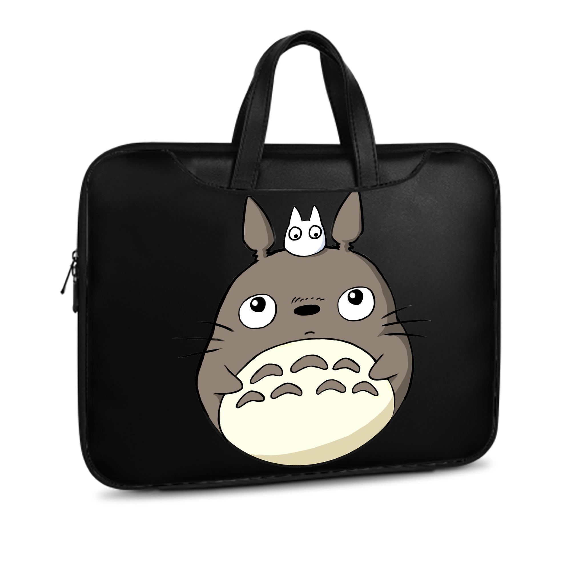 （画像用） となりのトトロ 草壁メイ 草壁サツキ My Neighbor Totoro Satsuki Kusakabe Mei Kusakabe レザーラップトップバッグ　ノートパソコンケース
