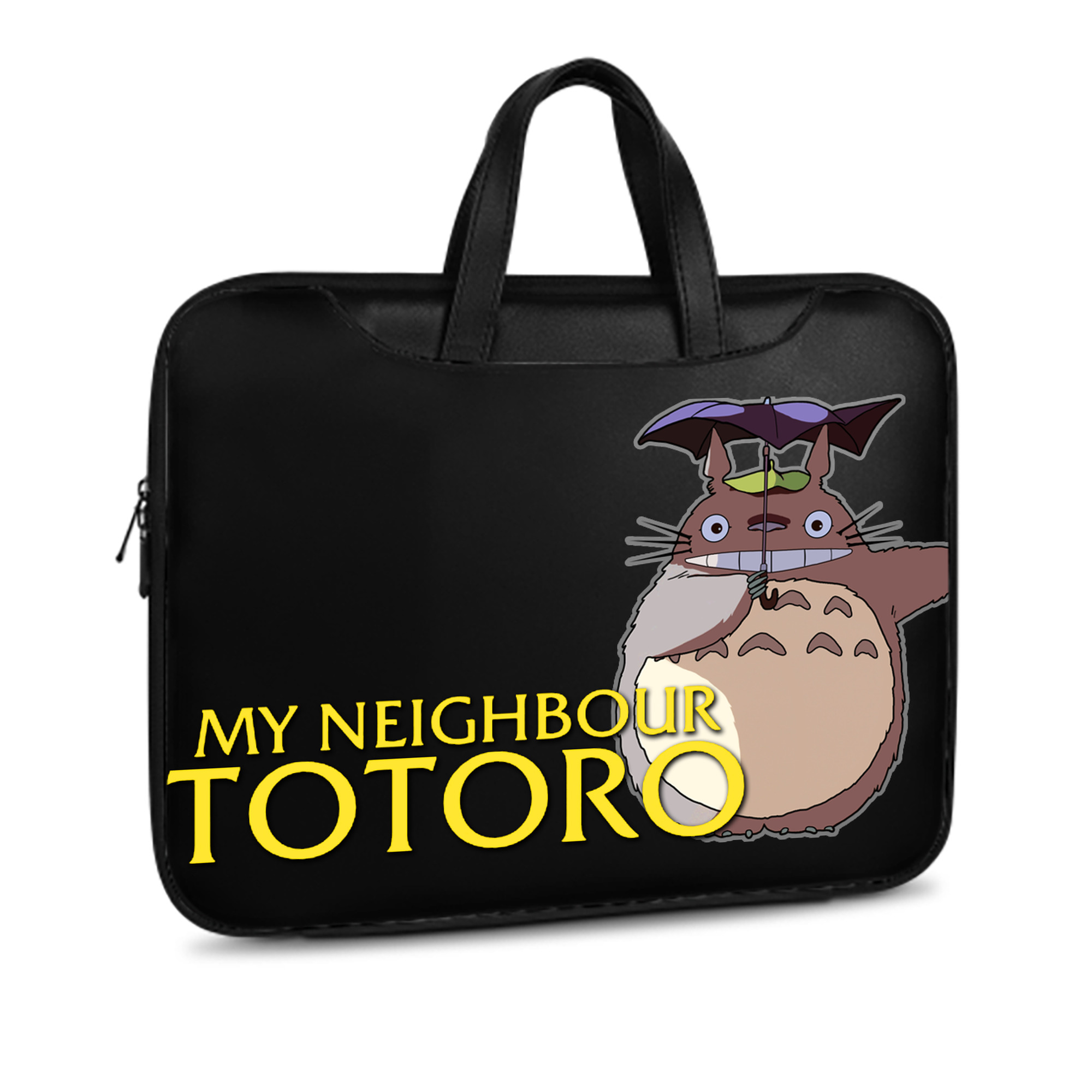 （画像用） となりのトトロ 草壁メイ 草壁サツキ My Neighbor Totoro Satsuki Kusakabe Mei Kusakabe レザーラップトップバッグ　ノートパソコンケース