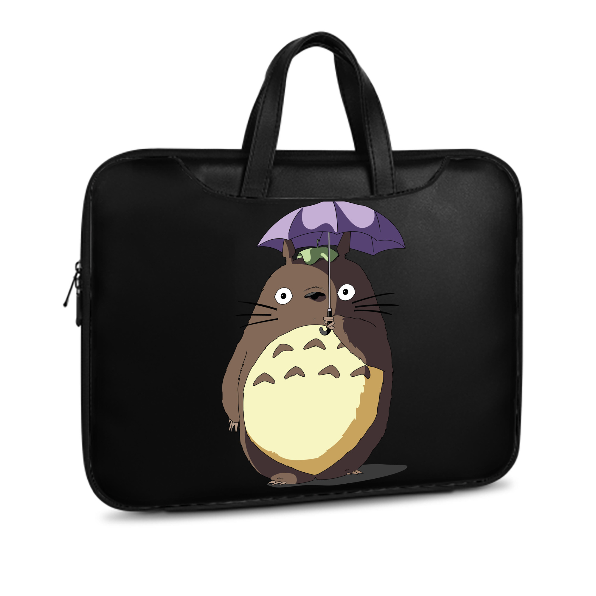 （画像用） となりのトトロ 草壁メイ 草壁サツキ My Neighbor Totoro Satsuki Kusakabe Mei Kusakabe レザーラップトップバッグ　ノートパソコンケース